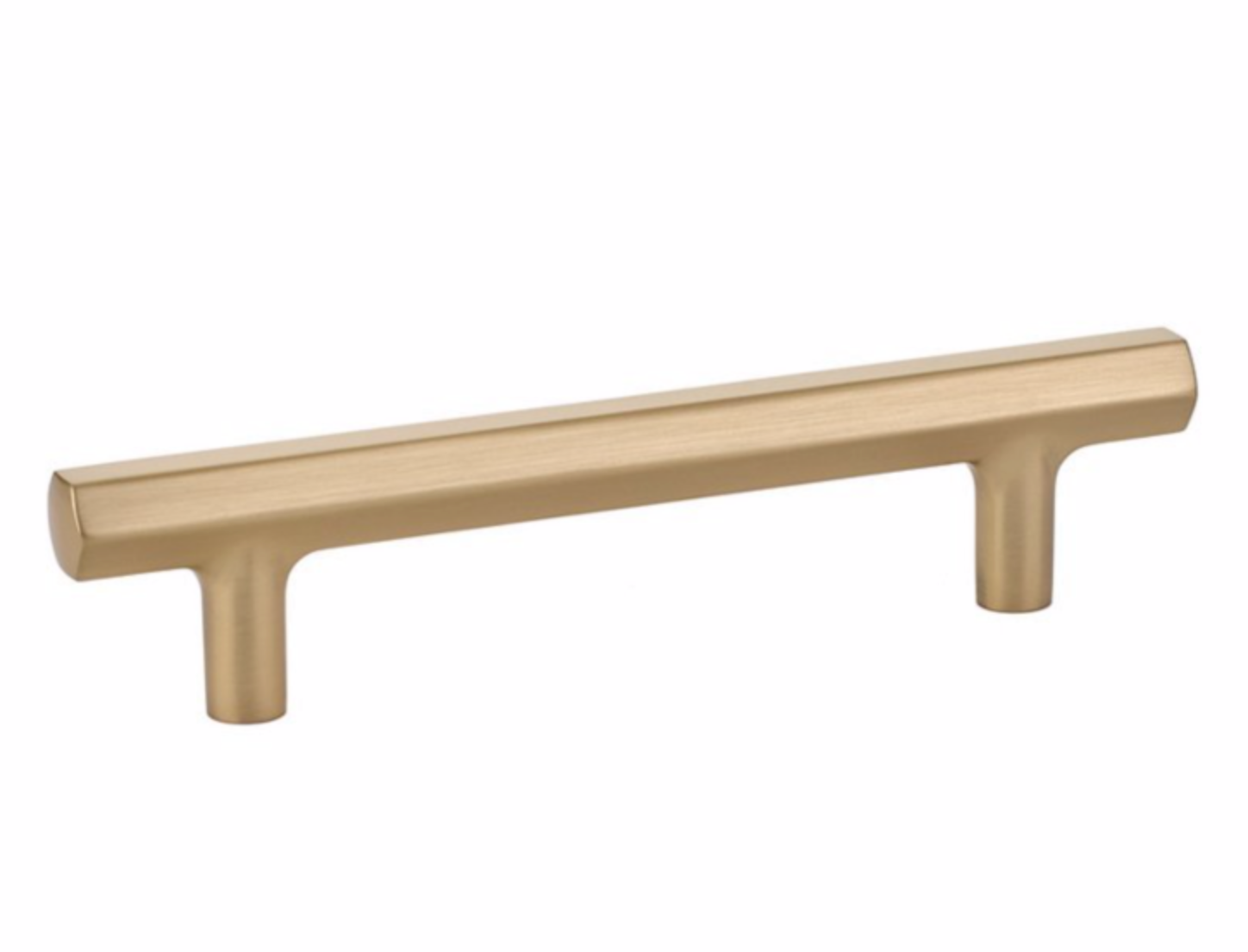 Geometric Champagne Bronze Cabinet Knobs and Drawer Pulls - Modern Kitchen & Bathroom Hardware for Cabinets, Dressers, and Furniture (Set of 10)