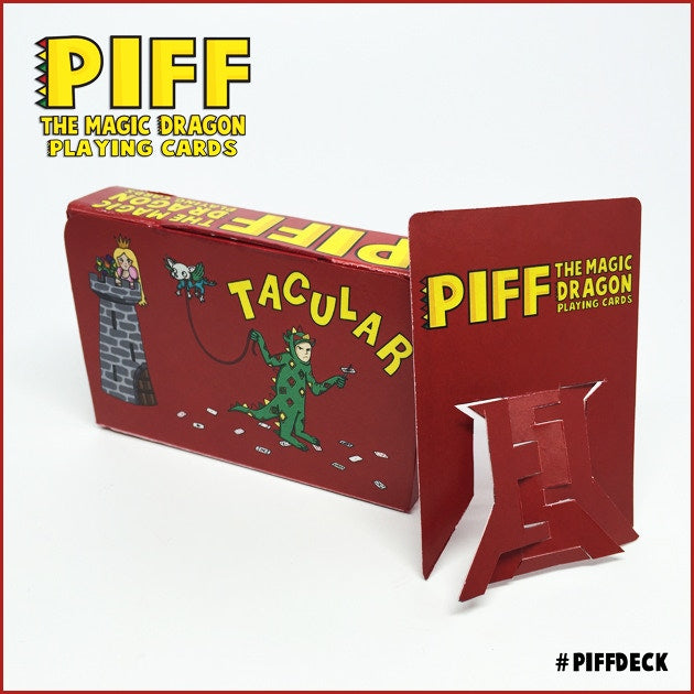 PIFF The Magic Dragon Playing Cards - Premium Collectible Deck for Card Games, Magic Tricks & Gifts | Perfect for Poker, Blackjack & Family Game Nights