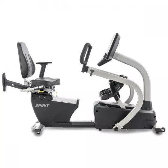 Spirit Fitness CRS800S Recumbent Stepper with Swivel Seat - Low Impact Cardio Machine for Home Gym, Seniors & Physical Therapy - Compact Exercise Equipment for Small Spaces
