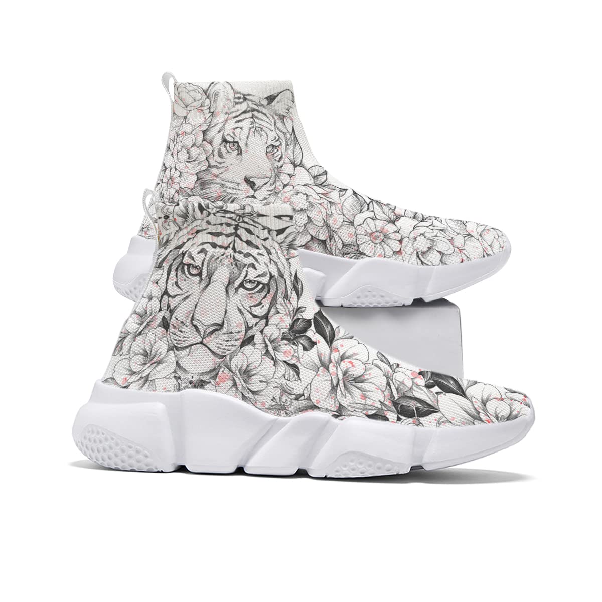 Hetios Women's Artistic Graffiti Running Shoes - Lightweight Mesh Sneakers for Gym, Workout, Tennis & Walking | Slip-On Casual Sports Trainers for Women | Perfect for Fitness, Jogging & Street Style Fashion