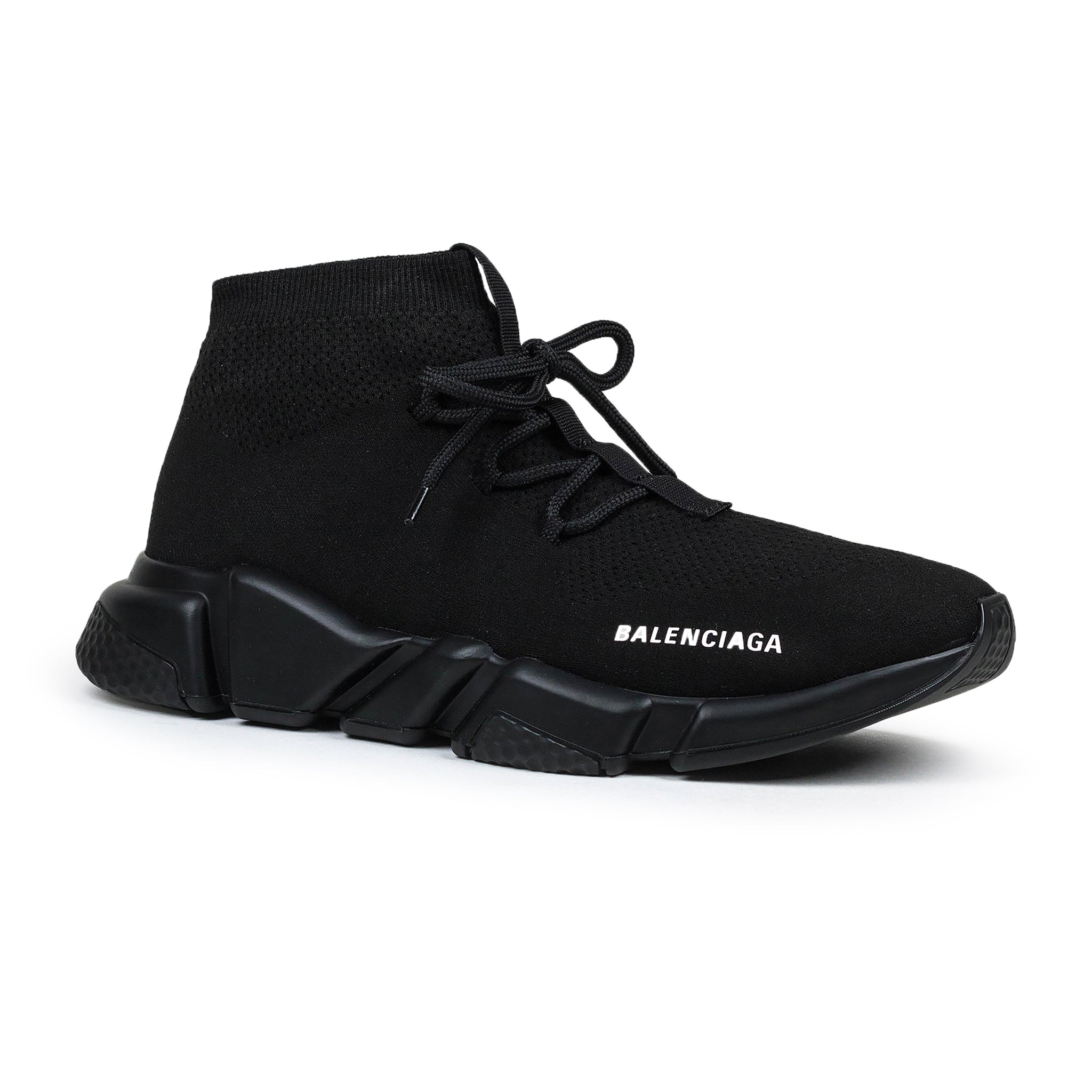Balenciaga Speed Knit Lace Sock Triple Black Women's Sneakers - Stylish & Comfortable for Casual Wear, Running & Street Fashion