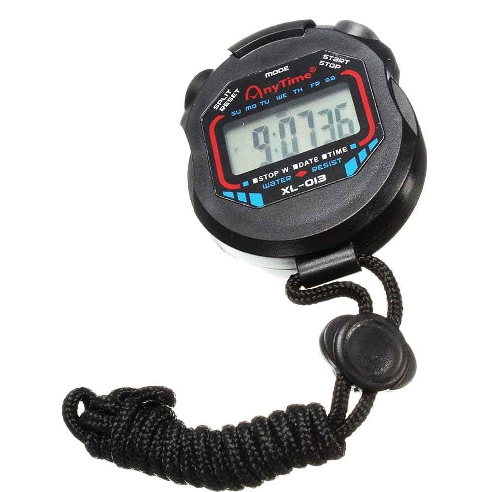 Portable Digital Sports Stopwatch - Mini Waterproof Chronograph Timer for Referees, Coaches & Athletes - Perfect for Training, Games & Outdoor Activities