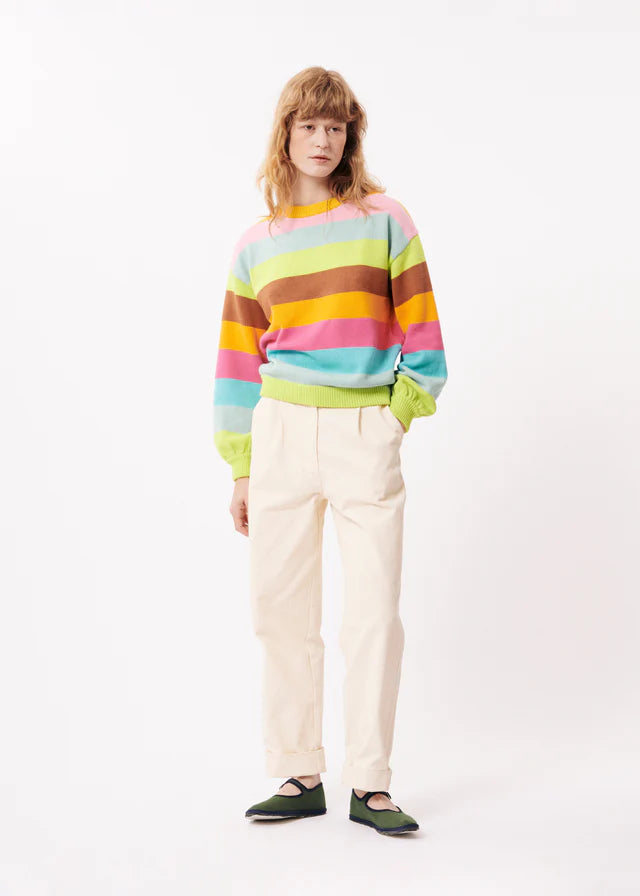 Emmy Stripe Jumper - Multicolor Women's Knit Sweater | Perfect for Casual Wear, Fall Fashion & Cozy Outfits