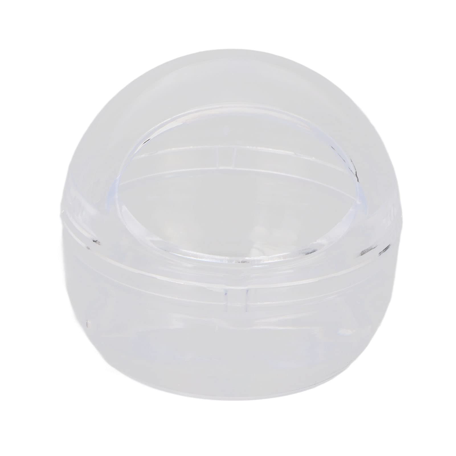 EXCLUZO Nail Tips Cleaning Box - Transparent Brush Organizer for Home & Salon Use