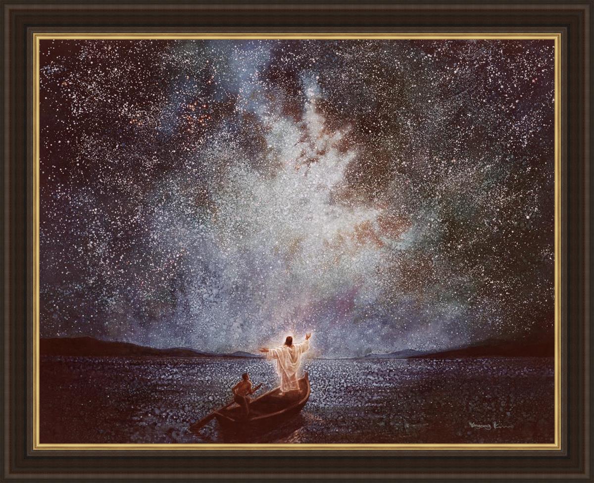 Calm and Stars Large Wall Art - Modern Abstract Canvas Painting for Living Room, Bedroom & Office Decor | Perfect for Home, Apartment & Workspace Aesthetic