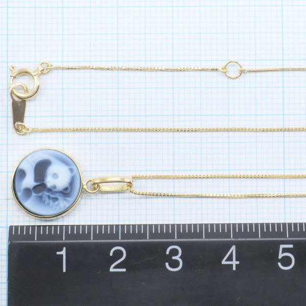 18K Yellow Gold Cameo Necklace with Genuine Stone - Vintage Inspired Jewelry for Women - Perfect Gift for Birthday, Anniversary & Special Occasions