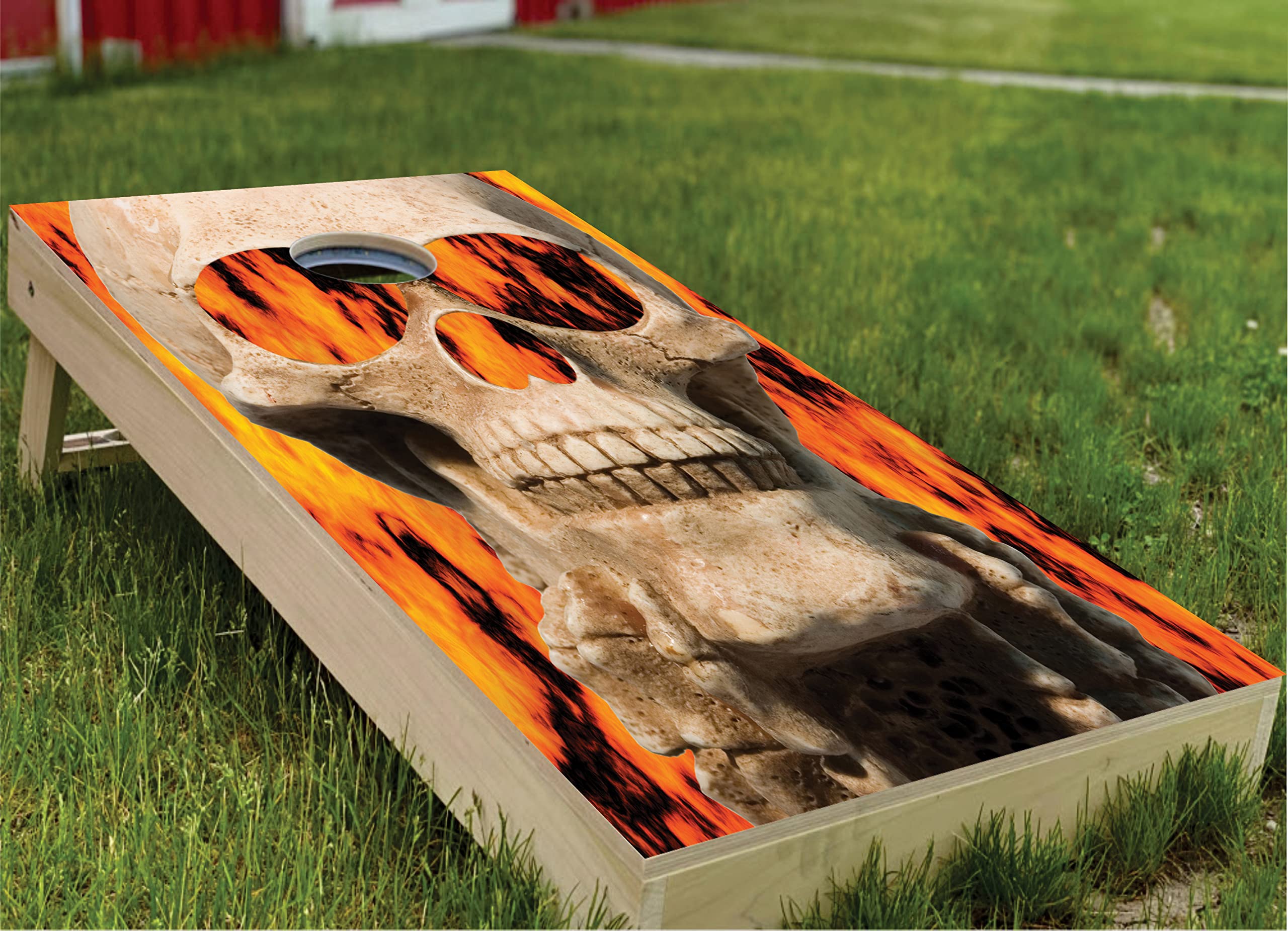 Premium American Cornhole Board Wraps - Set of 2 with 10+ Custom Designs & Durable Decals | Waterproof Cornhole Skins for Outdoor Games, Tailgating, Backyard Parties & BBQ Events