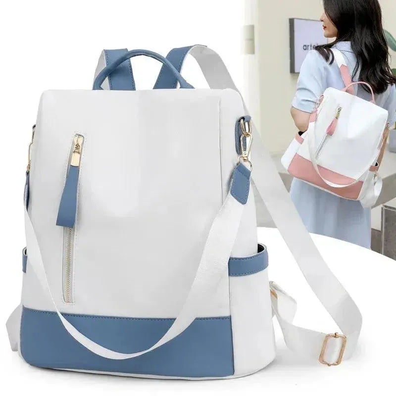 Stylish Nylon Women's Backpack for Everyday Use - Lightweight Casual Daypack for Work, School & Travel
