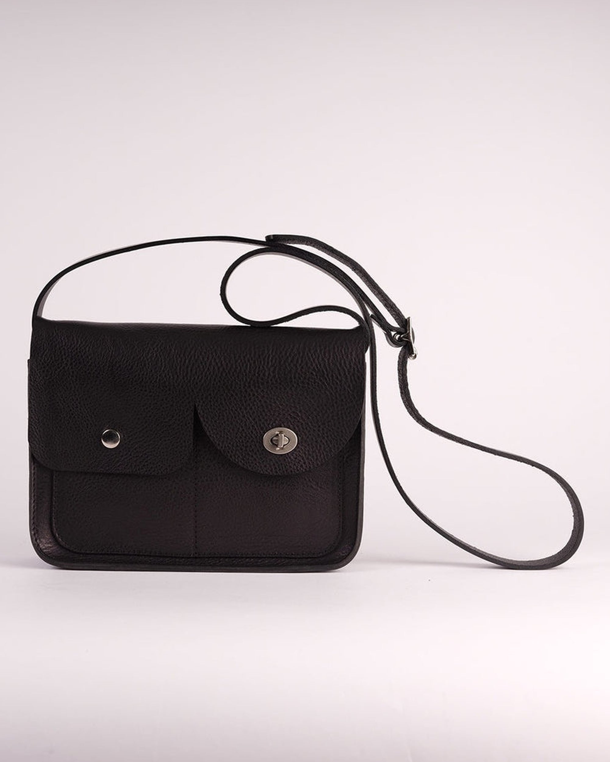 Kate Sheridan Black Pop And Lock Bag - Stylish Secure Handbag for Women | Perfect for Work, Travel & Everyday Use