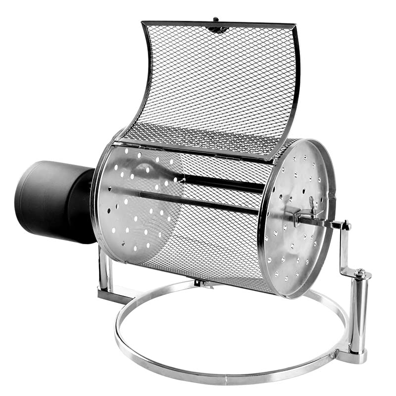 Premium Stainless Steel Coffee Bean Roaster Machine - 110V Electric Coffee Roaster for Home & Commercial Use - Perfect for Coffee Shops, Bakeries & DIY Coffee Enthusiasts