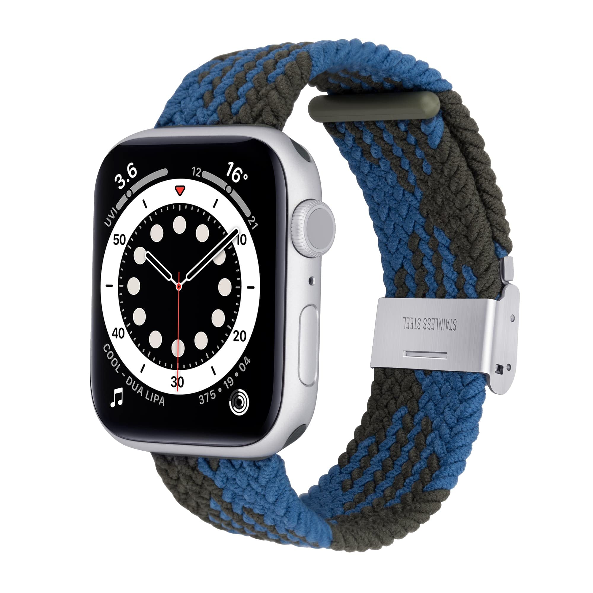 Stretchy Braided Elastic Watch Band Compatible with Apple Watch Series 8/7/6/5/4/3/2/1/SE - Adjustable Breathable Sport Strap for Women & Men - Fits 38mm 40mm 41mm 42mm 44mm 45mm iWatch - Perfect for Workouts, Running & Everyday Wear