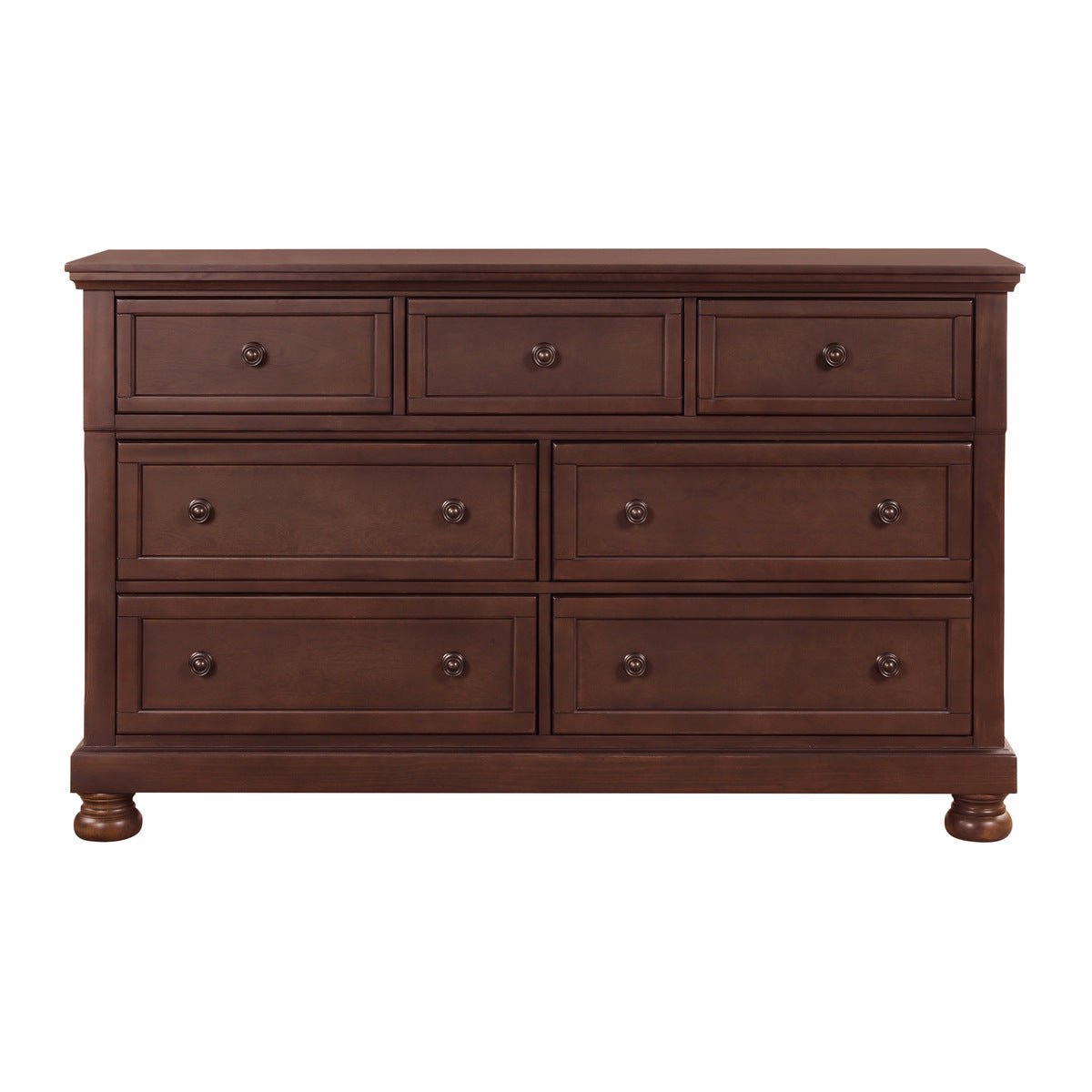 Begonia Cherry Dresser - Elegant Wooden Bedroom Dresser with Mirror, Vintage Style for Home Decor | Perfect for Bedroom, Living Room & Guest Room Organization