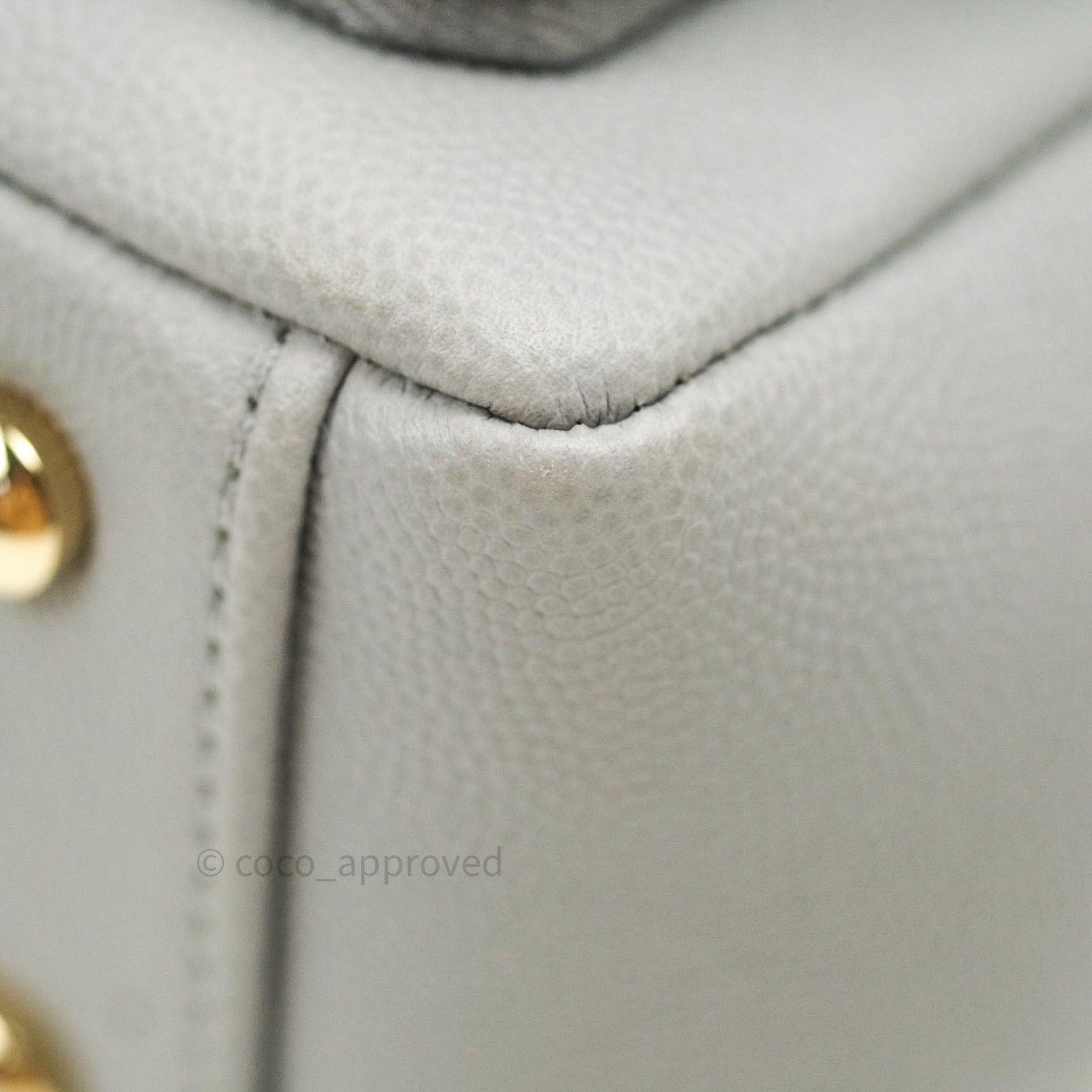 Chanel Caviar Quilted Small Business Afflux Flap Bag in Grey with Light Gold Hardware - Perfect for Work, Travel & Everyday Luxury