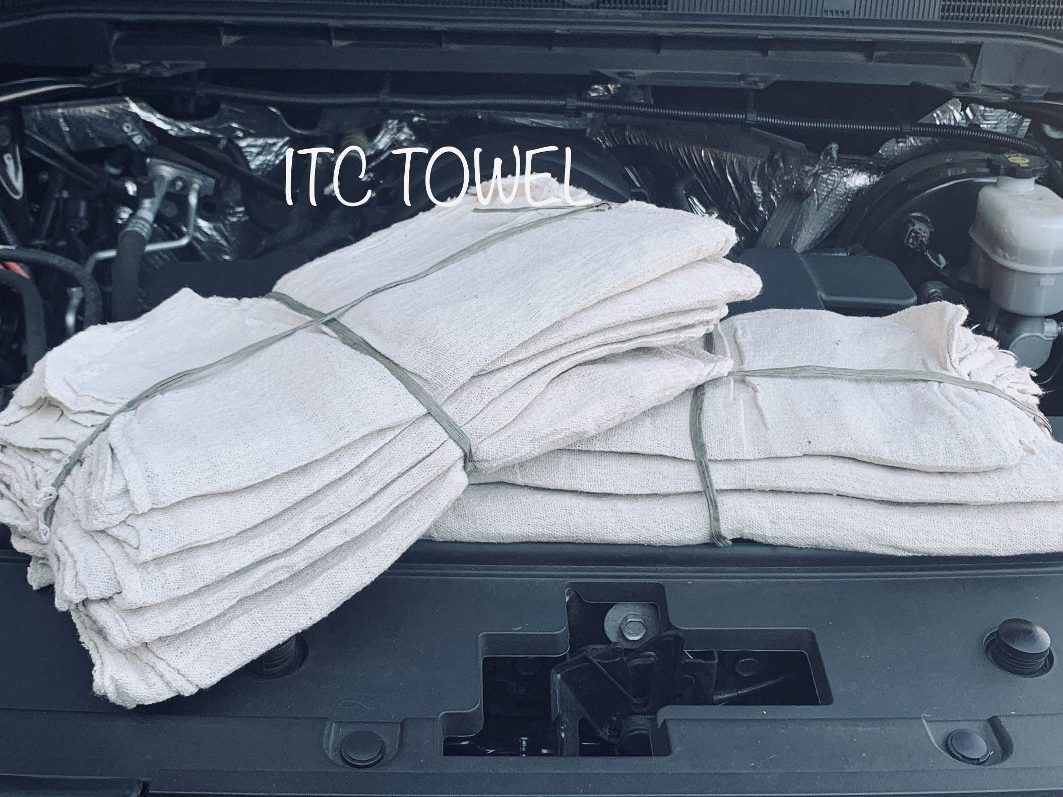 1000 Natural Cotton Shop Towels - Premium 14x14 Inch Auto Mechanic Rags for Cleaning, Polishing & Workshop Use | Heavy-Duty Absorbent Shop Rags for Automotive, Industrial & Home Garage Maintenance
