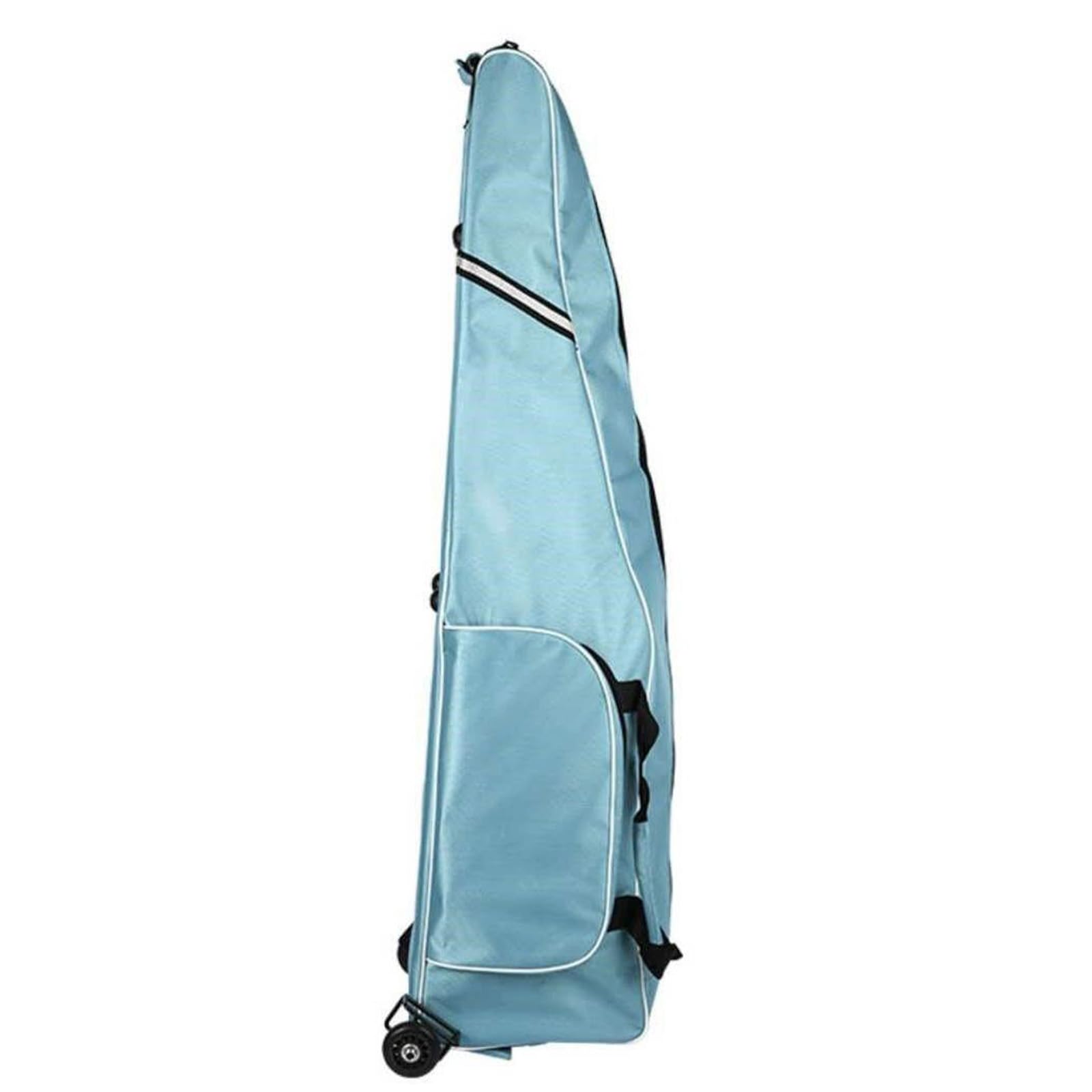 TBQATNTS Fencing Equipment Bag with Wheels - Portable Sword Storage Pouch & Draw-bar Roller Bag for Fencing Gear - Perfect for Tournaments & Practice - Lake Blue