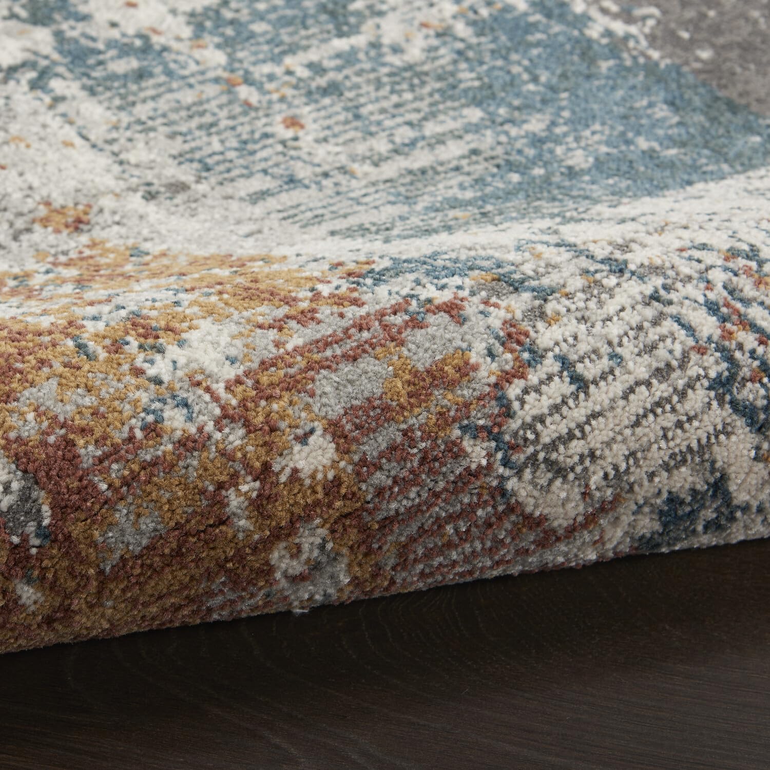 Nourison Ludlow Modern Grey/Multi 5'3