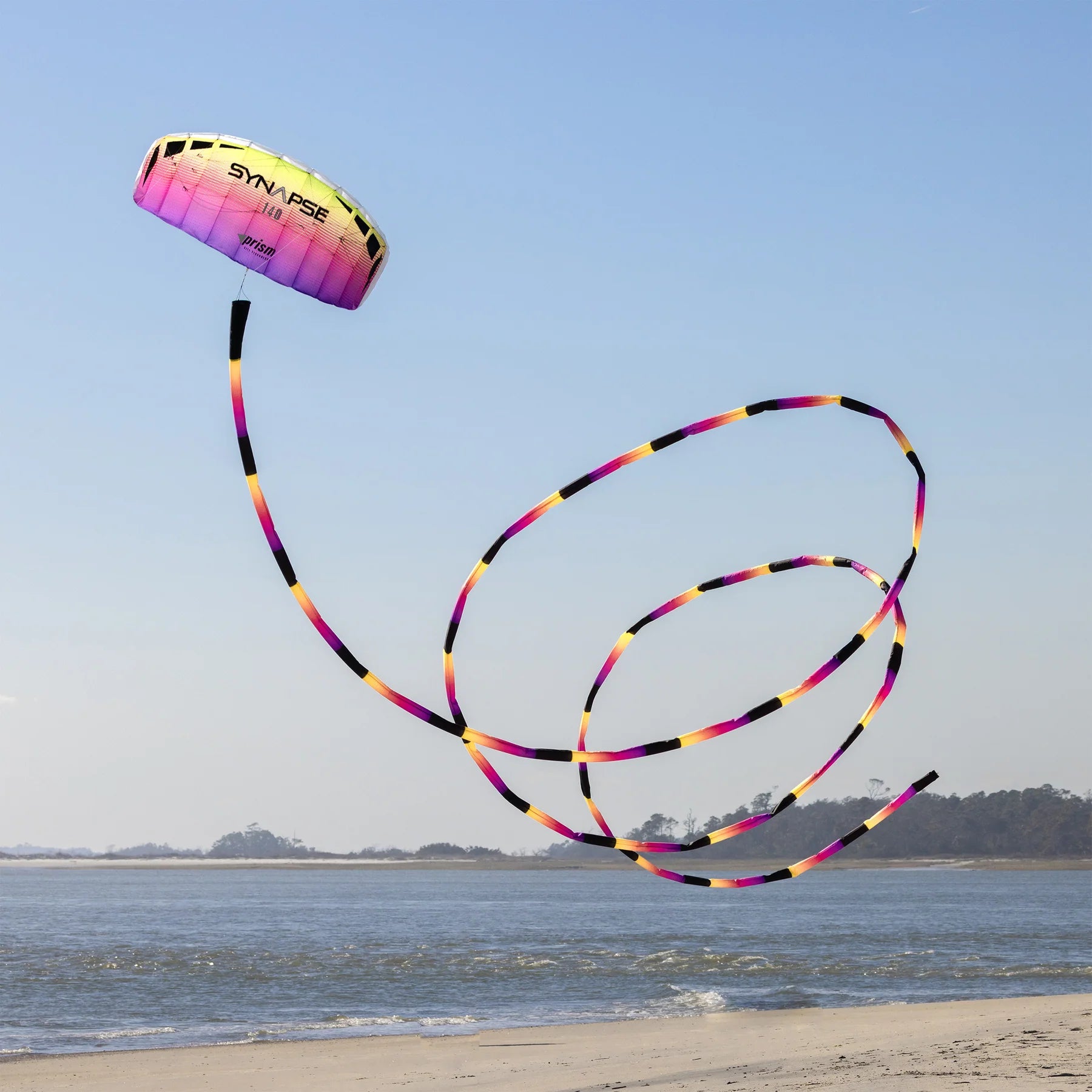 Prism Synapse 140 Dual Line Stunt Foil Kite - Professional Performance Kite for Adults & Kids - Perfect for Beach, Park & Outdoor Adventures