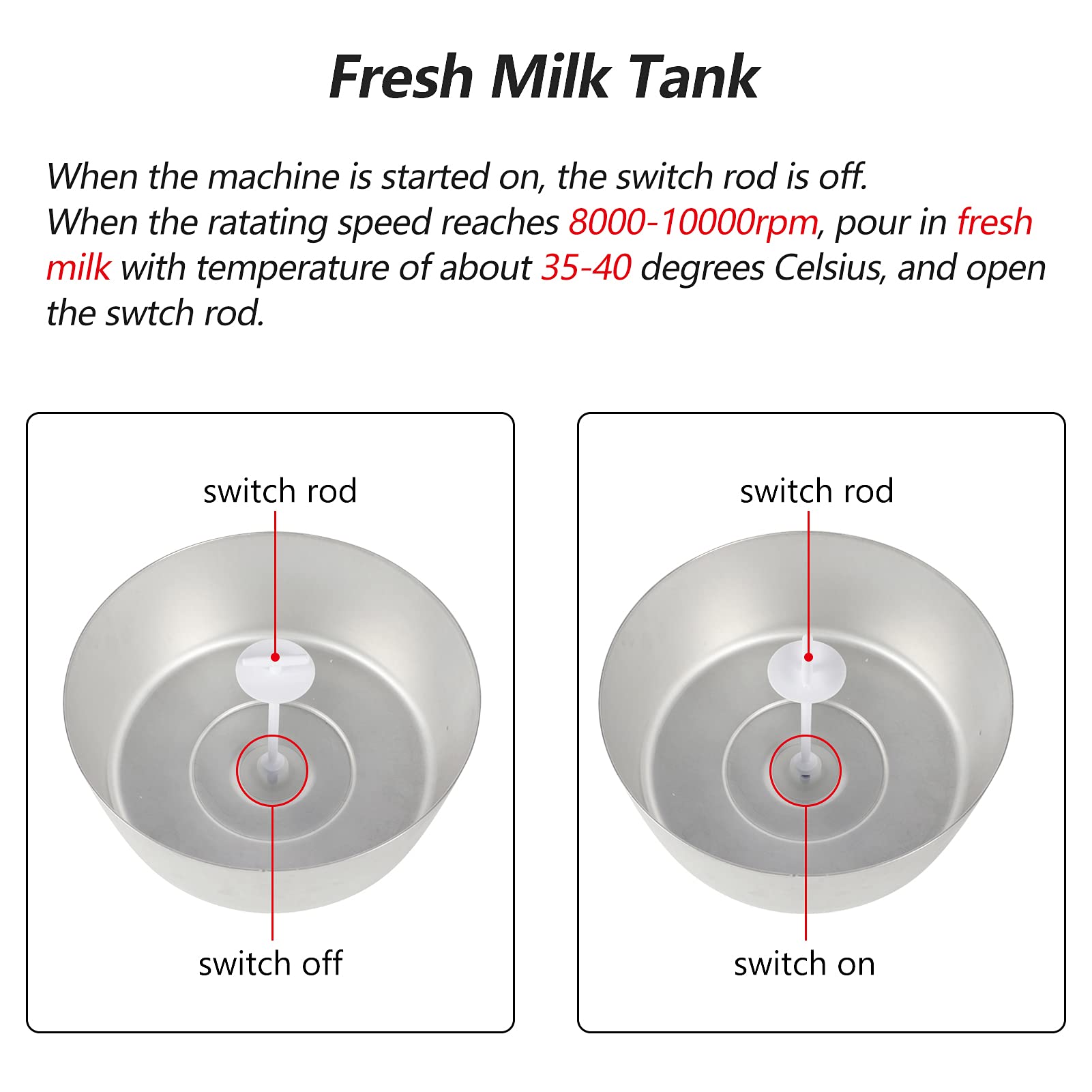 Electric Milk Cream Separator 100L/H - Stainless Steel Centrifugal Cream Separator for Goat & Cow Milk - 110V 100W - Turns Whole Milk into Cream & Skim Milk - Perfect for Home Dairy, Farm Use & Small Business Production