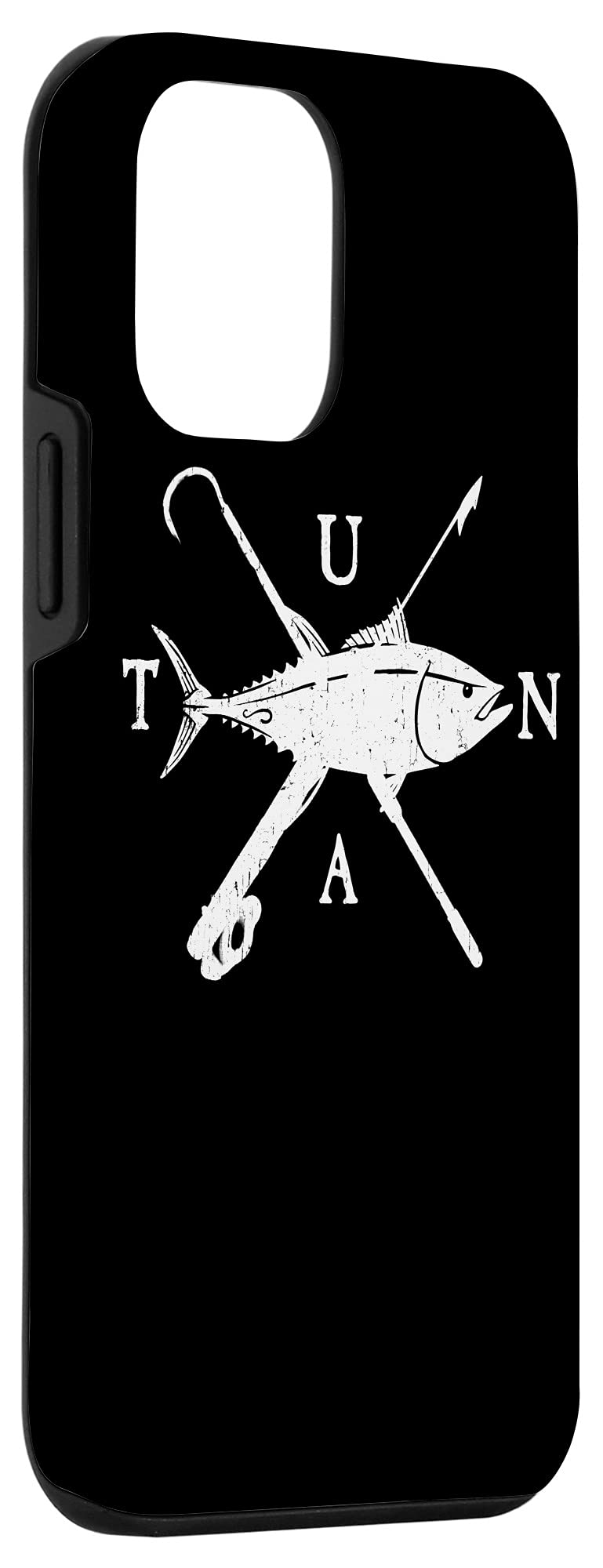 iPhone 12 Mini Case with Tuna Fishing Logo - Harpoon & Gaff Design for Fishermen | Perfect for Deep Sea Fishing & Outdoor Adventures