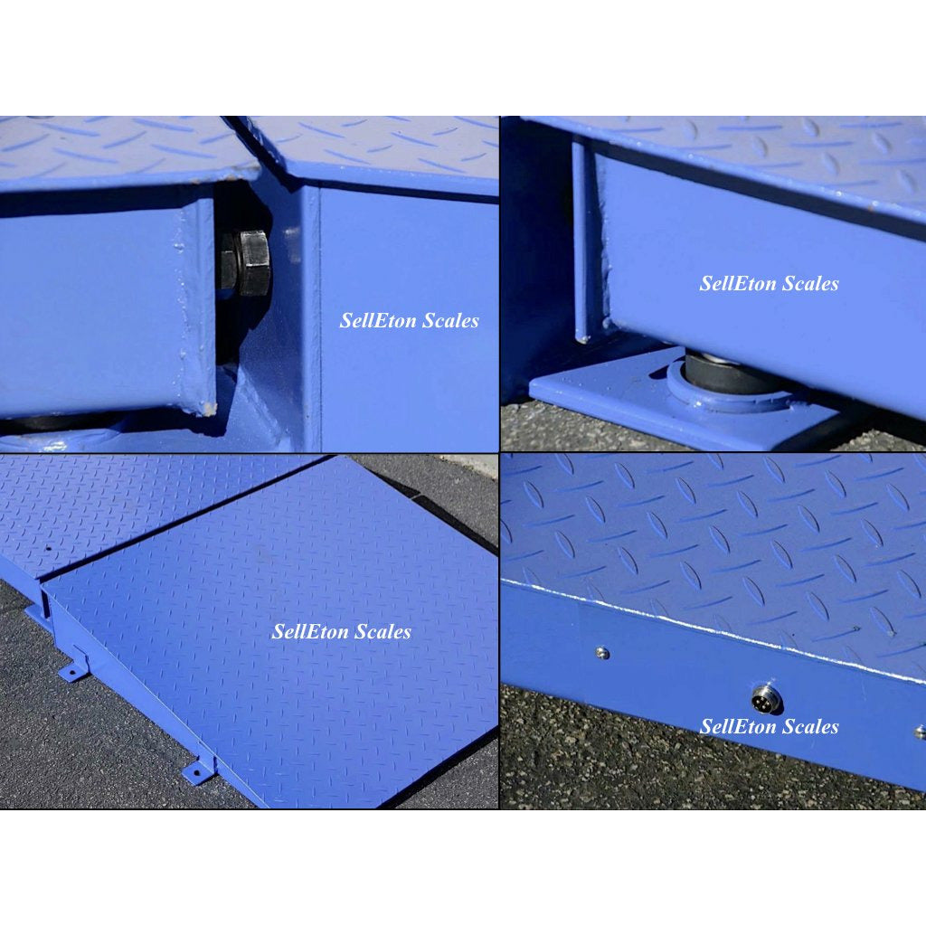 SellEton SL 60KX Heavy Duty 7-Foot Truck Axle Scale - 60,000 lbs Capacity for Weighing Semi Trucks, Trailers & Commercial Vehicles | Accurate Weight Measurement for Logistics, Shipping & Transportation Industries