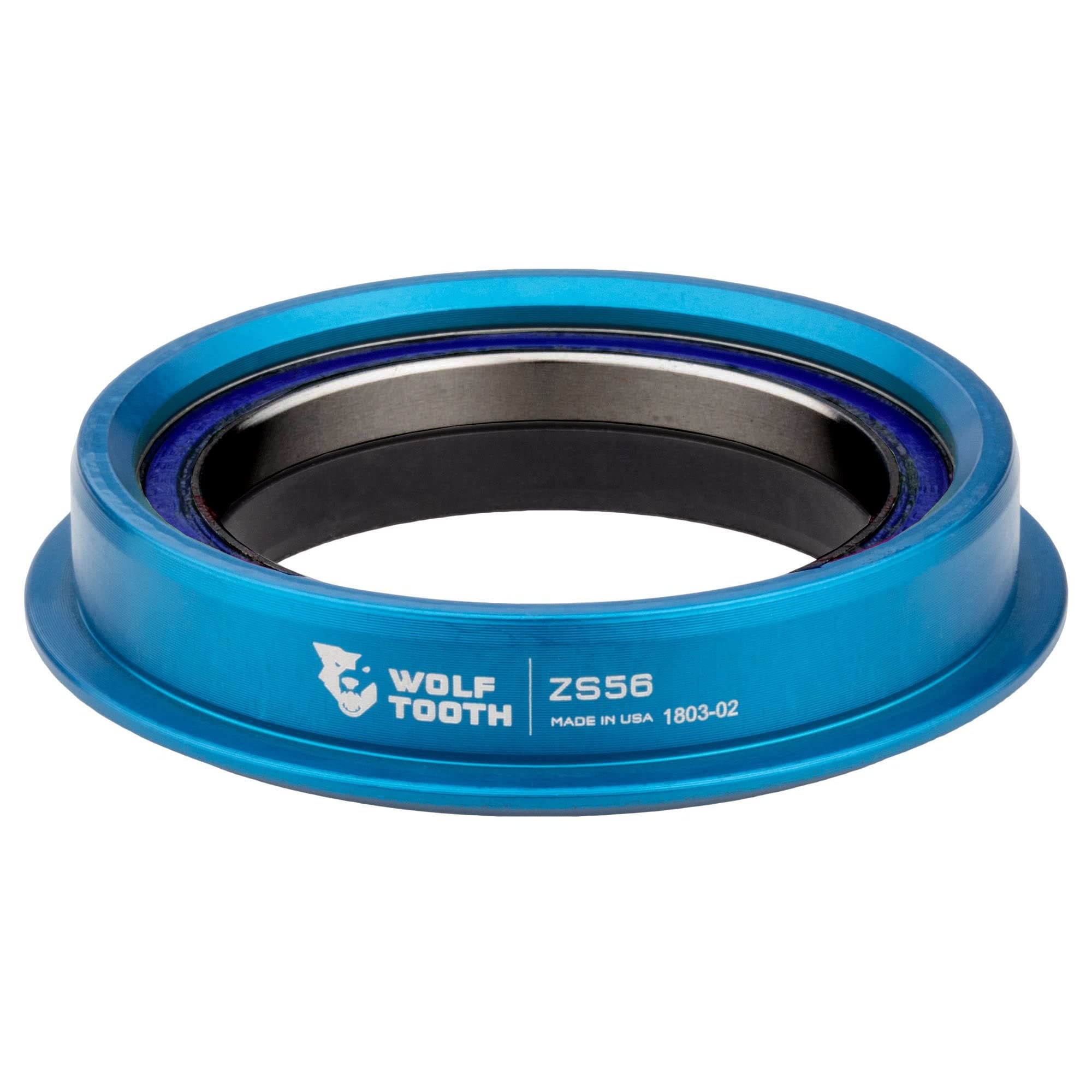 Wolf Tooth Performance Zero Stack (ZS) Headset - Lightweight MTB & Road Bike Headset for Smooth Steering - Perfect for Trail Riding, Commuting & Racing