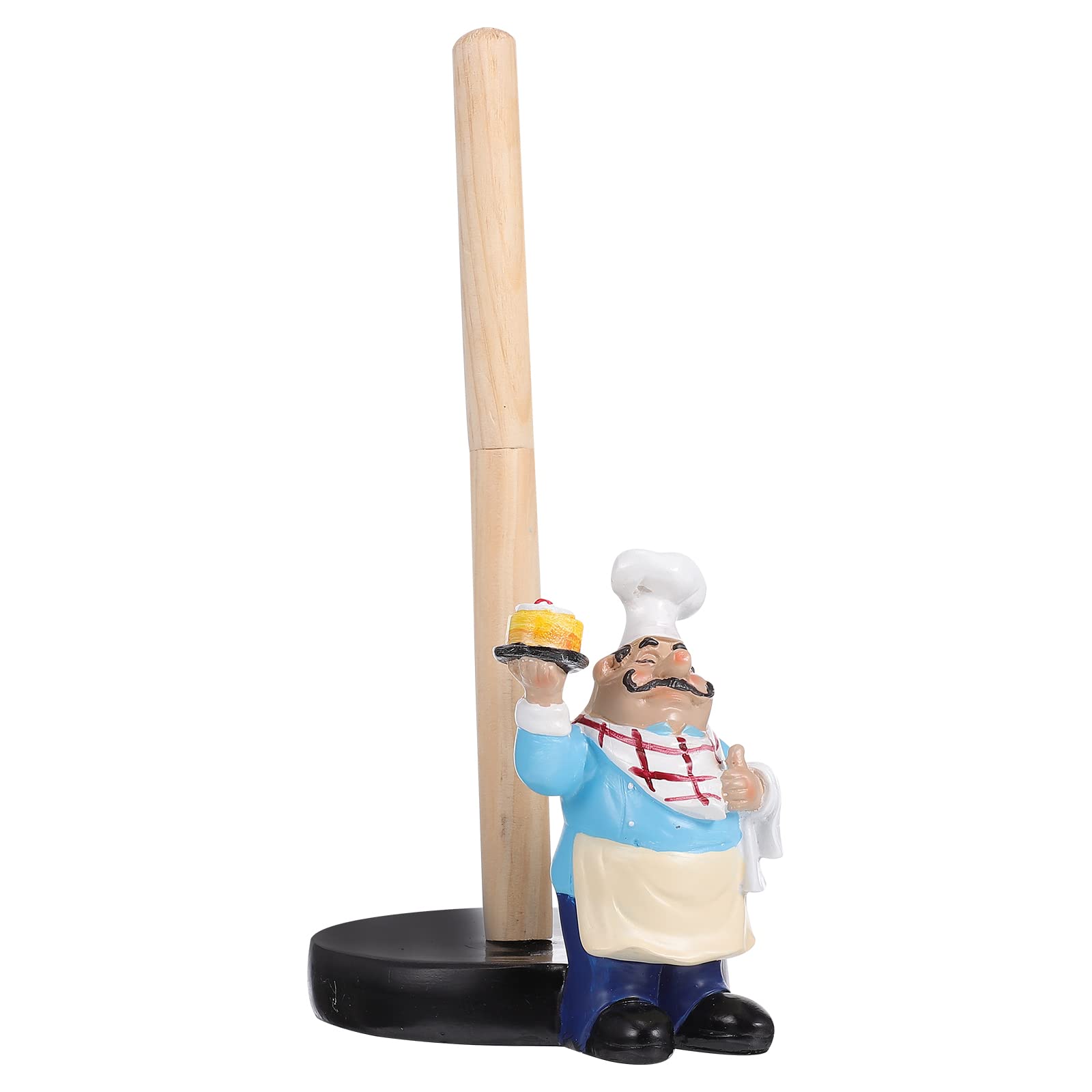 DOITOOL Chef-Shaped Paper Towel Holder - Decorative Napkin & Tissue Box Storage Organizer for Kitchen, Bathroom, Office | Perfect for Home Decor & Gift Giving
