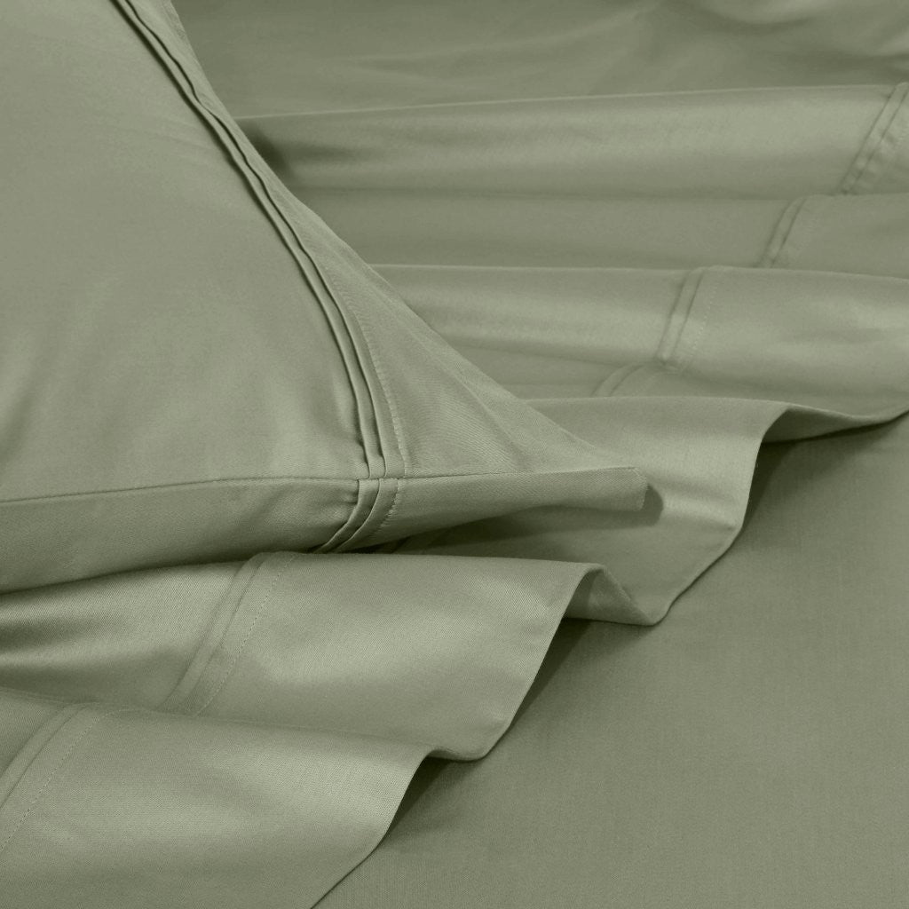 Luxury 1200 Thread Count Egyptian Cotton Deep Pocket Bed Sheet Set - Queen Size, Soft & Breathable for Ultimate Comfort - Perfect for Master Bedroom, Guest Room & Hotel Use