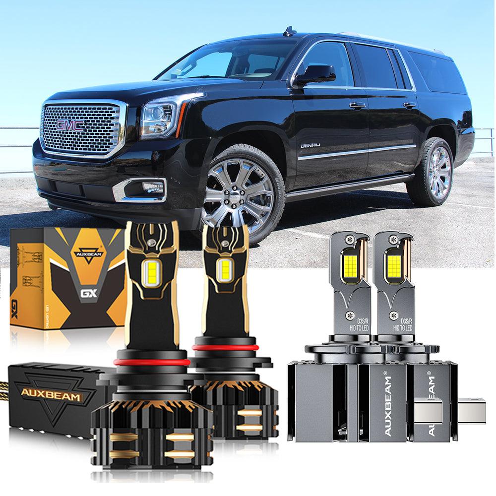 2015-2019 GMC Yukon XL HID 9005 D3S LED Headlight Bulbs Kit - High Brightness Replacement Bulbs for Night Driving & Off-Road Use