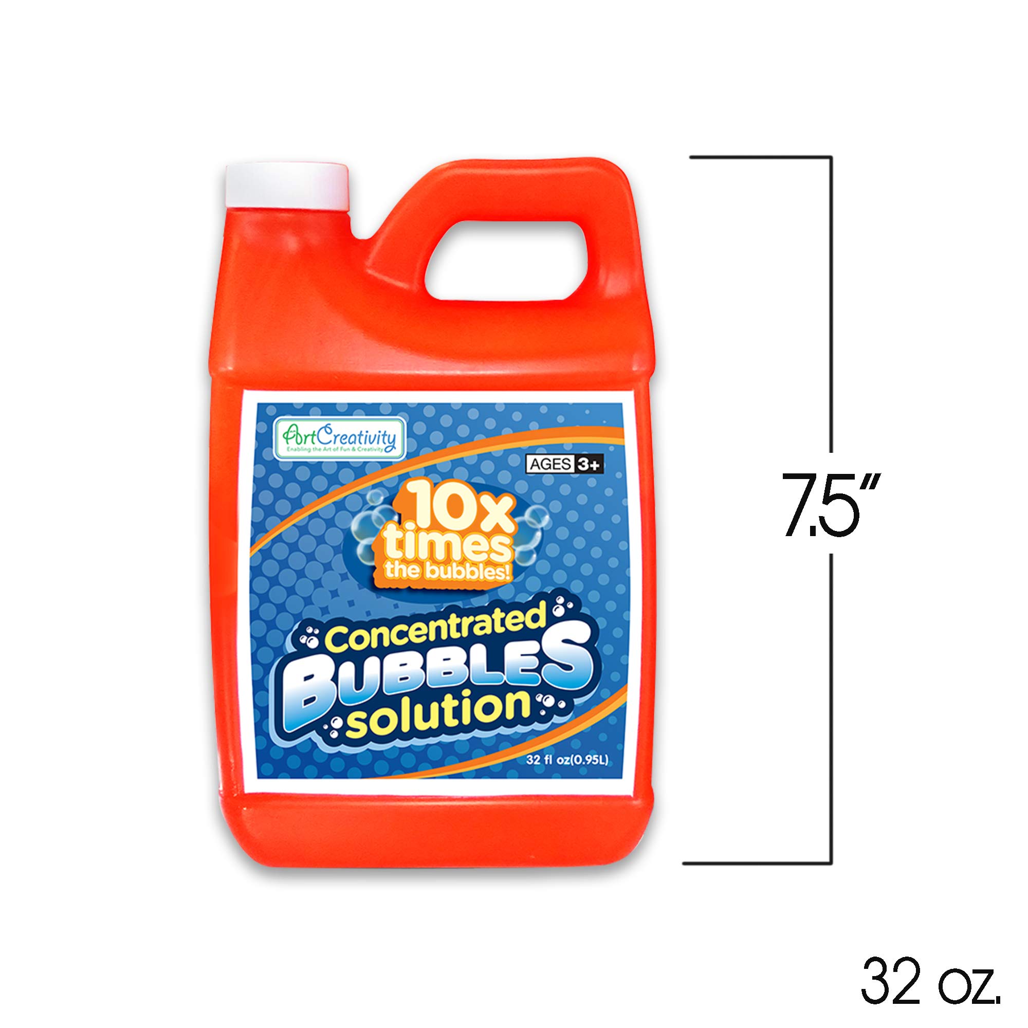 **ArtCreativity 32oz Bubble Concentrate Solution - Makes 2.5 Gallons of Bubble Liquid for Bubble Machines, Kids' Parties & Outdoor Fun - Easy-to-Use Refill for Bubble Blowers & Wands**