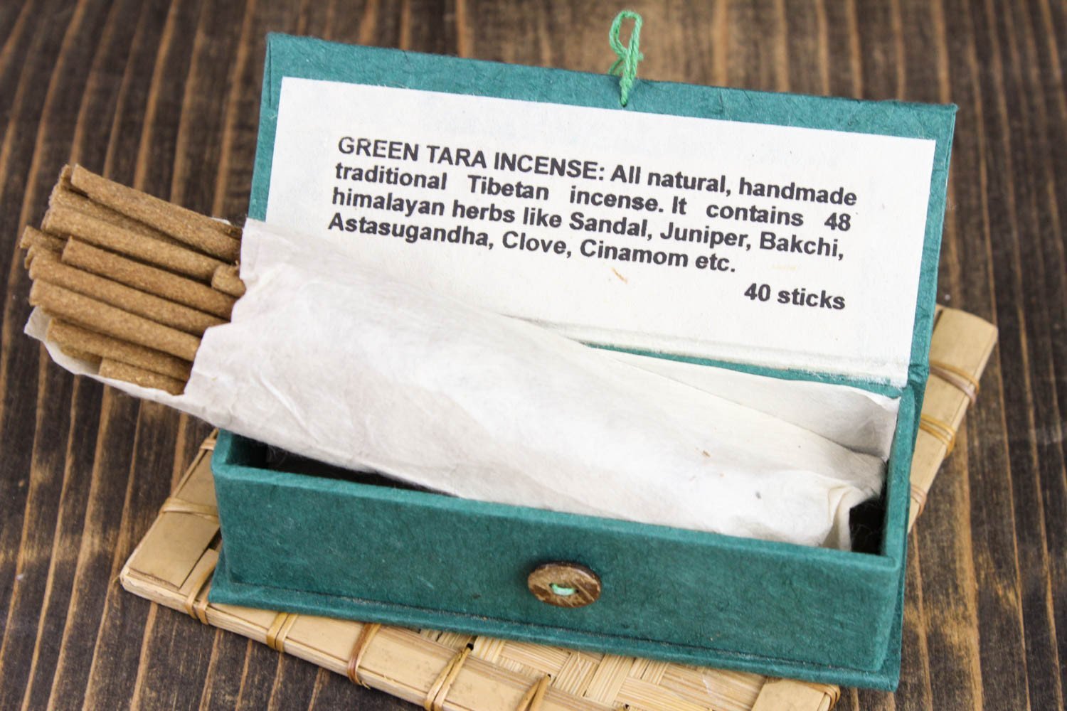 Premium Green Tara Incense Sticks - Natural Tibetan Aromatherapy for Meditation, Yoga & Spiritual Healing | Handmade Buddhist Incense for Relaxation & Positive Energy