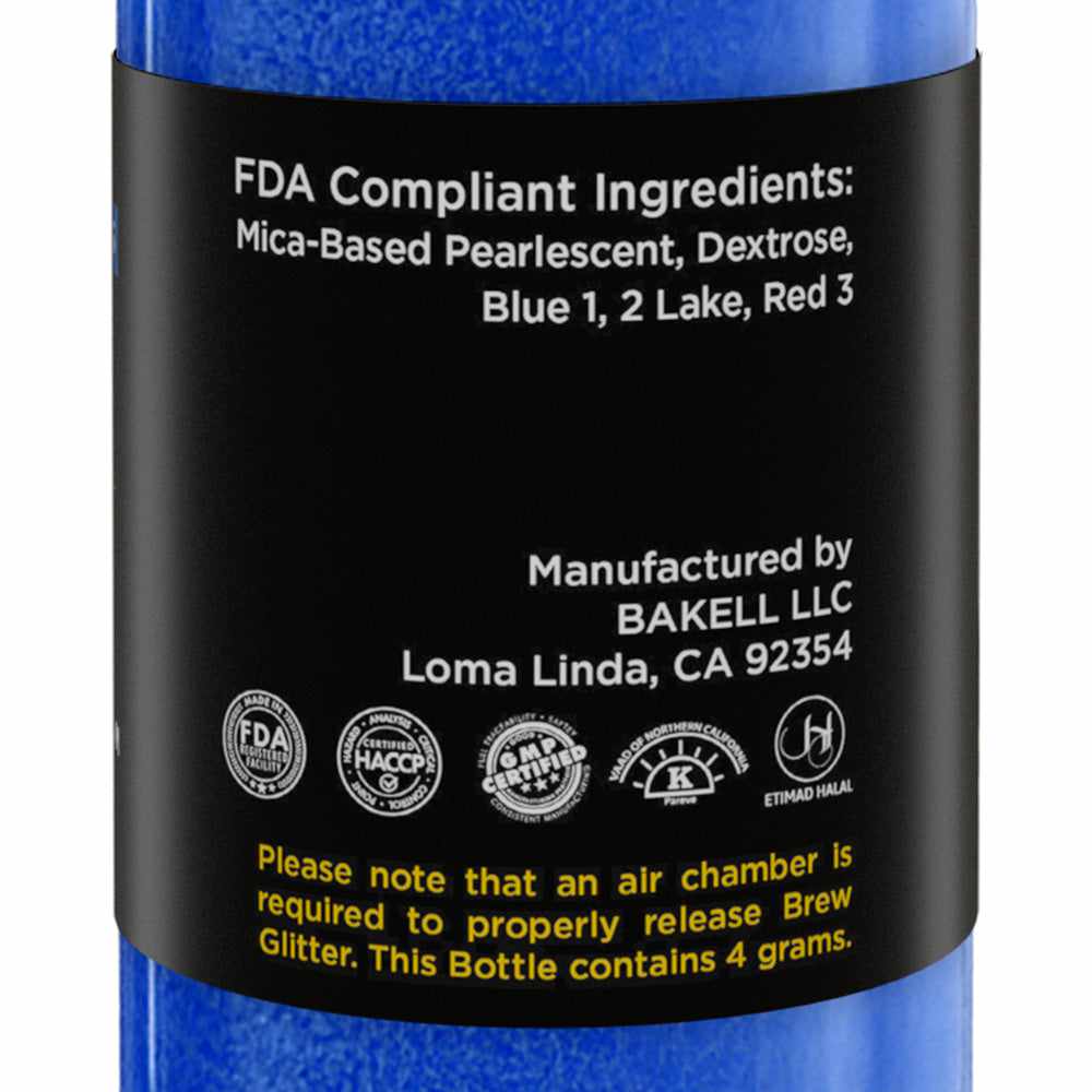 Blue Beverage Glitter for Drinks | Mini Spray Pump Bottle - Perfect for Cocktails, Mocktails & Party Decorations
