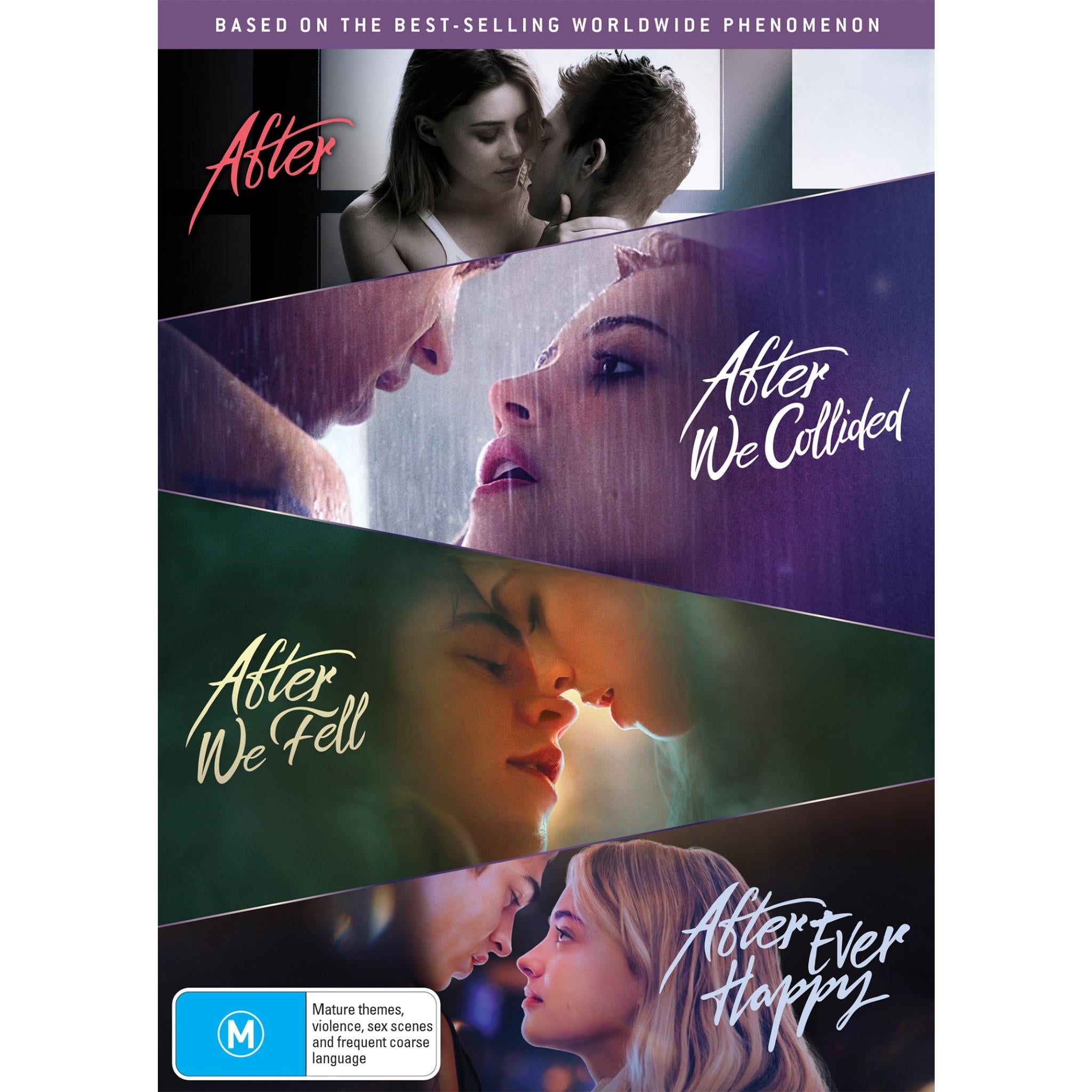 After: 4-Movie Complete Collection DVD | Romantic Drama Film Series Based on Anna Todd's Novels | Perfect for Date Nights & Teen Movie Marathons