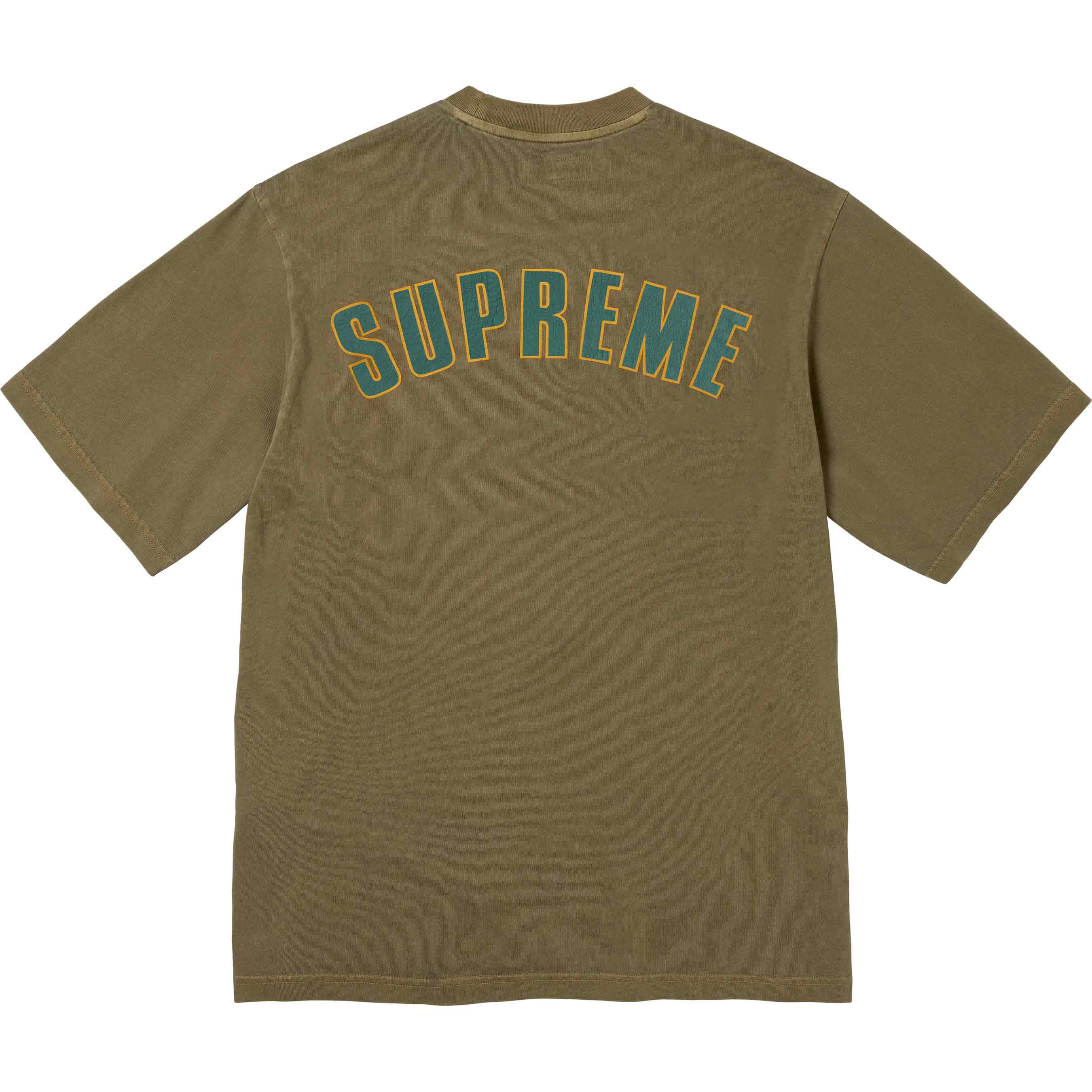 Supreme Cracked Arc Short Sleeve Top Olive - Trendy Streetwear for Men & Women - Perfect for Casual Outings, Concerts, and Urban Fashion