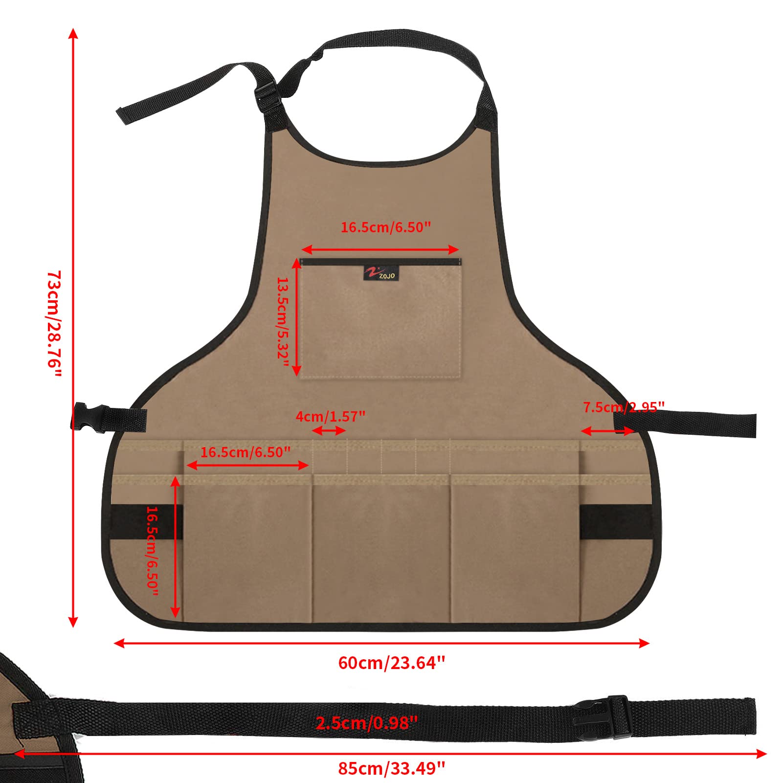 Disco Ball Oxford Cloth Gardening Apron - Thickened Waterproof & Durable Workwear with Multi-Pocket Tool Belt for Men & Women - Perfect for Gardening, Cooking, DIY Projects & Outdoor Activities