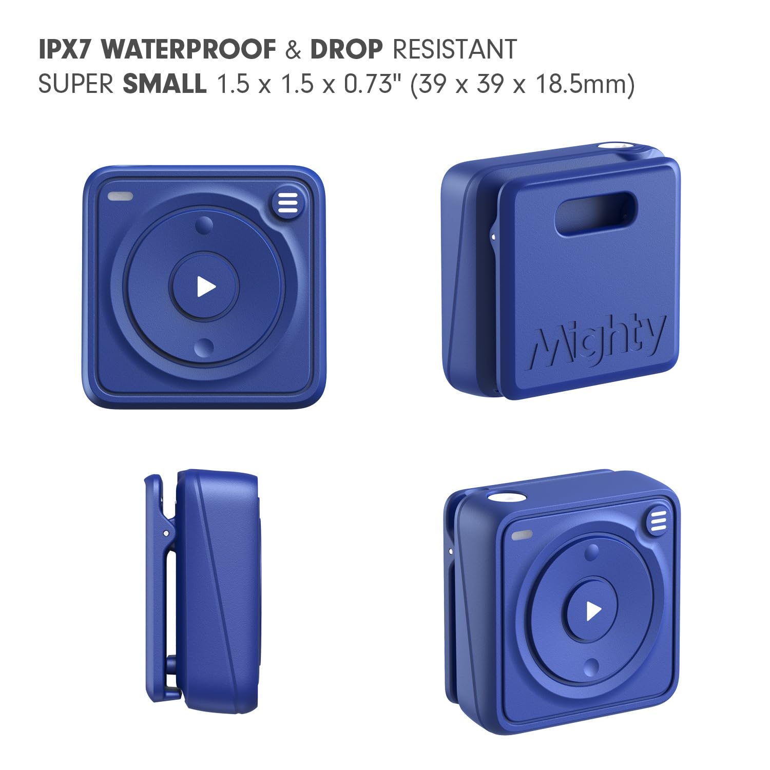 Waterproof IPX7 Bluetooth Speaker with Built-in Spotify & Amazon Music Player - Includes Waterproof Wired Headphones - Ideal for Swimming, Shower, Beach & Pool Parties - Stream Music & Podcasts Underwater