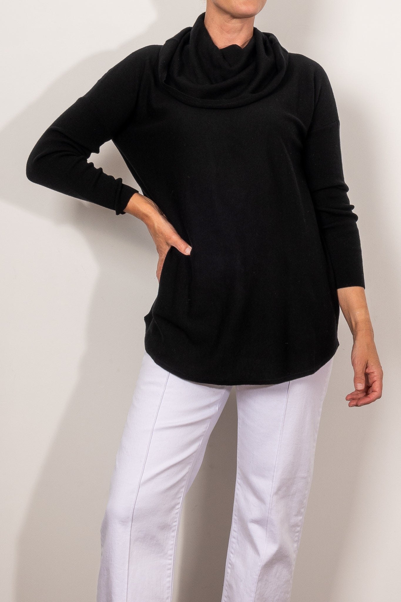 Bridge & Lord Kylie Cowl Neck Knit Sweater for Women - Soft Chunky Knit Pullover Winter Tops - Perfect for Office Wear, Date Nights & Casual Outfits