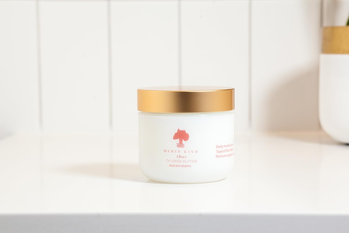 Organic Whipped Shea Body Butter for Dry Skin & Hair Care - Natural Moisturizer with Avocado & Baobab Oil - No Parabens, Cruelty-Free - Blue Tansy Vanilla Wild Orange Scent - 4 oz - Perfect for Daily Hydration & Spa Nights