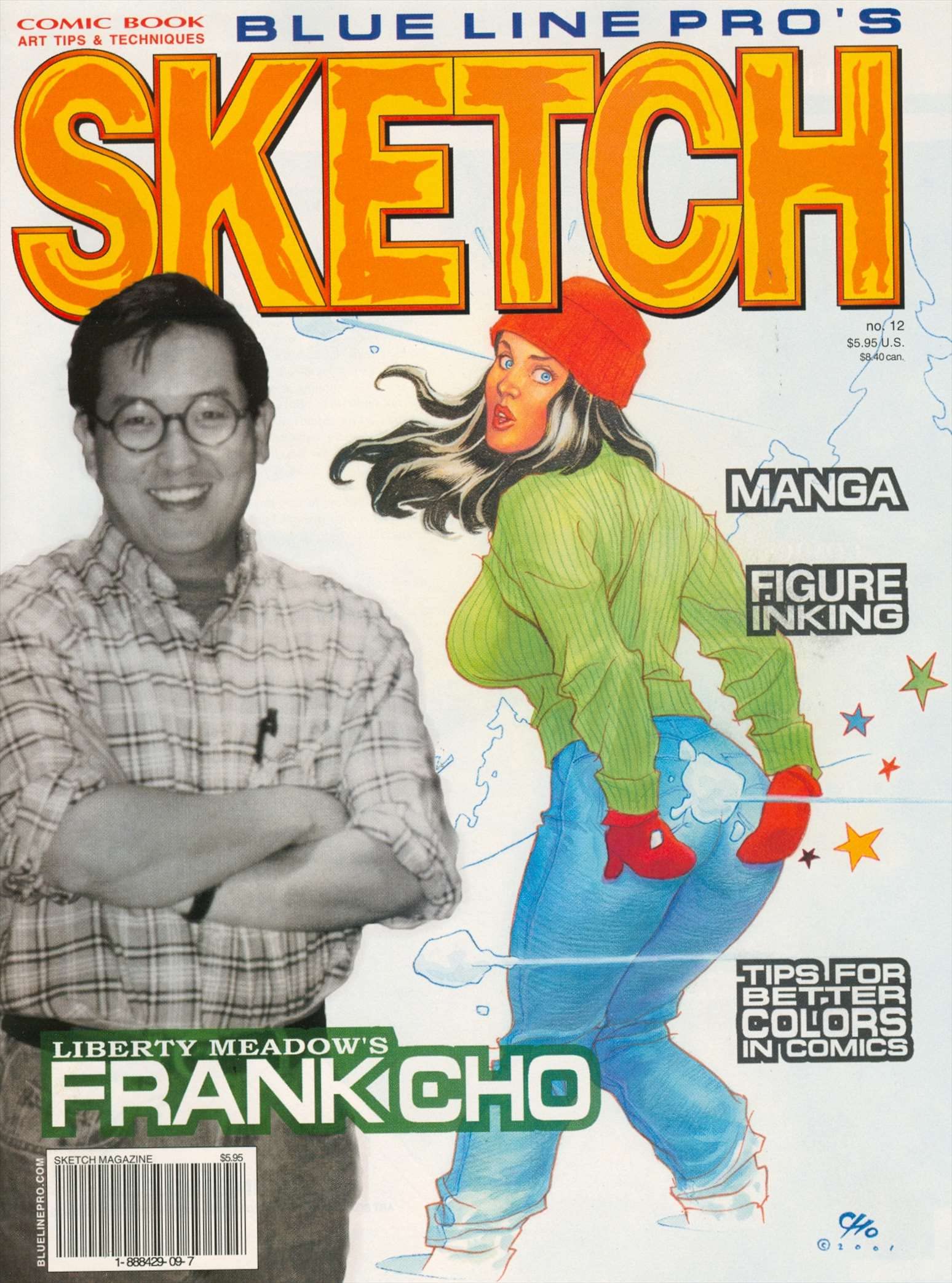 Frank Cho Sketch #12 VF Blue Line Comic Book - Rare Collectible Artwork for Comic Enthusiasts & Collectors | Perfect for Display, Gifts & Investment