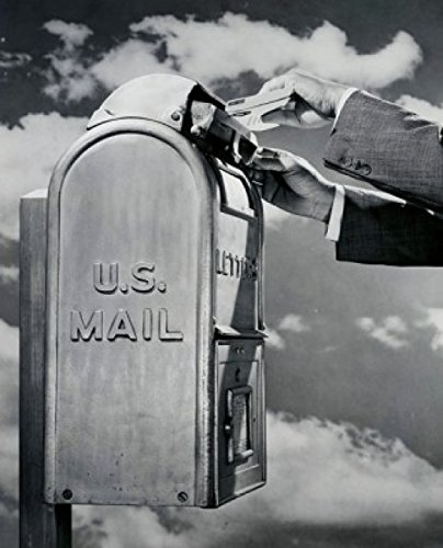 Vintage Mailbox Poster - Close-Up of Hand Dropping Letters (18x24 Inch) - Perfect for Home Office, Classroom & Postal-Themed Decor