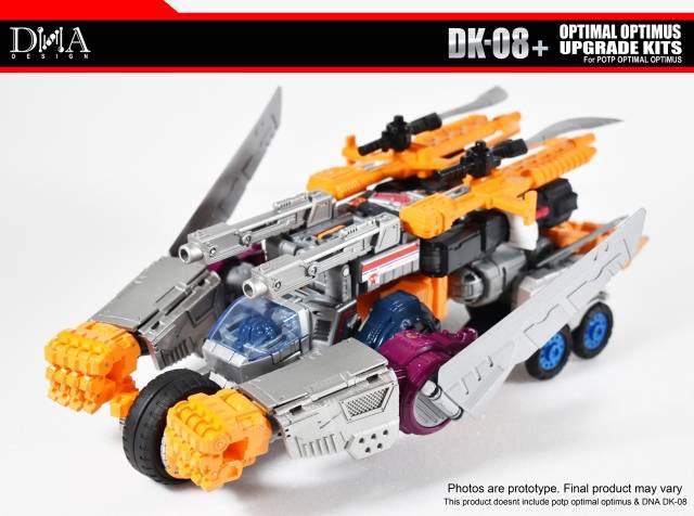 DNA Design DK 08+ Upgrade Kit for Power of the Primes Optimal Optimus - Transformers Toy Enhancement Accessories for Collectors - Perfect for Display & Customization