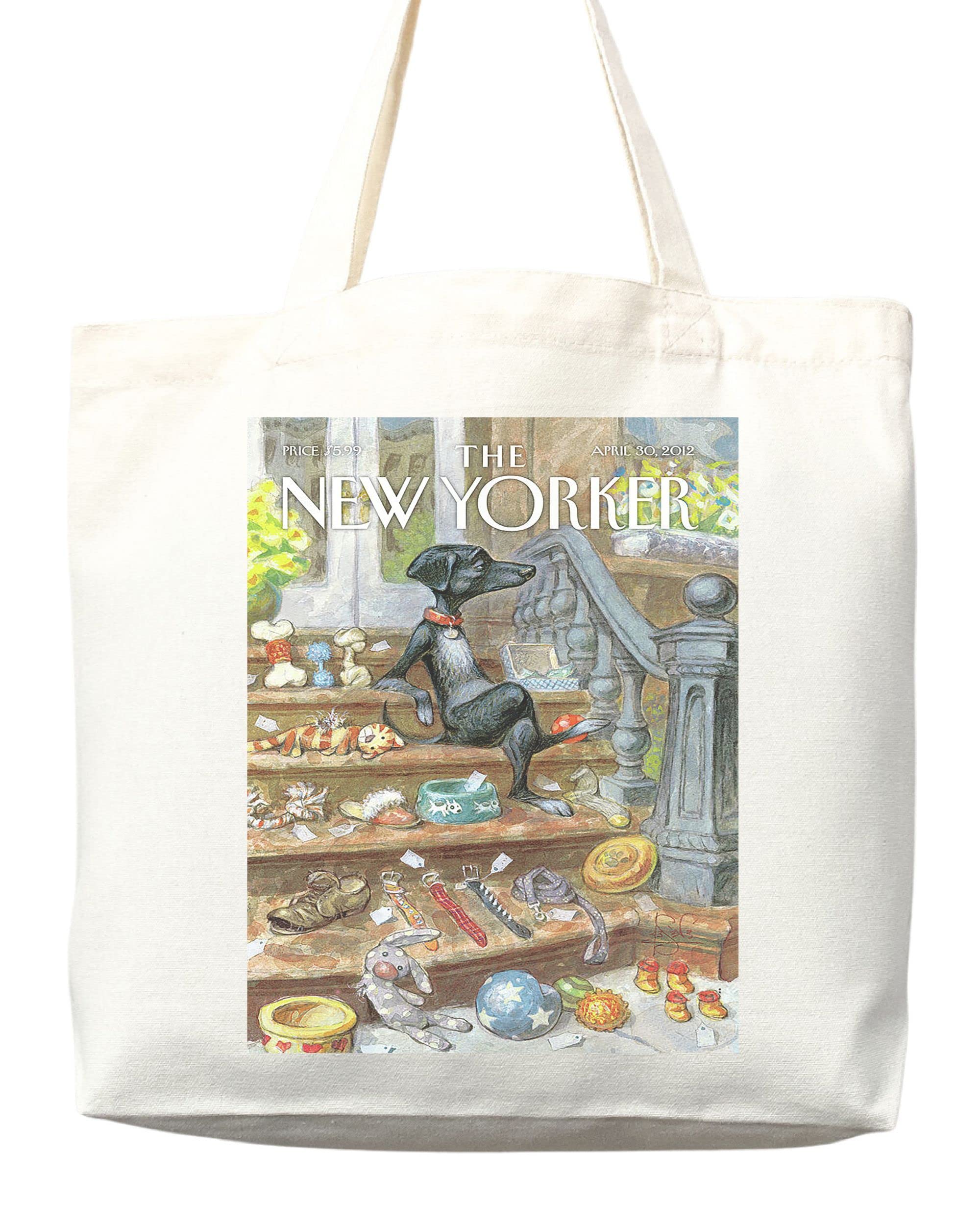 Stylish New Yorker Magazine Tote Bag - Artistic Aesthetic Everyday Carry Bag for Shopping, Beach & Work | Premium Cotton Canvas Tote with Unique Print