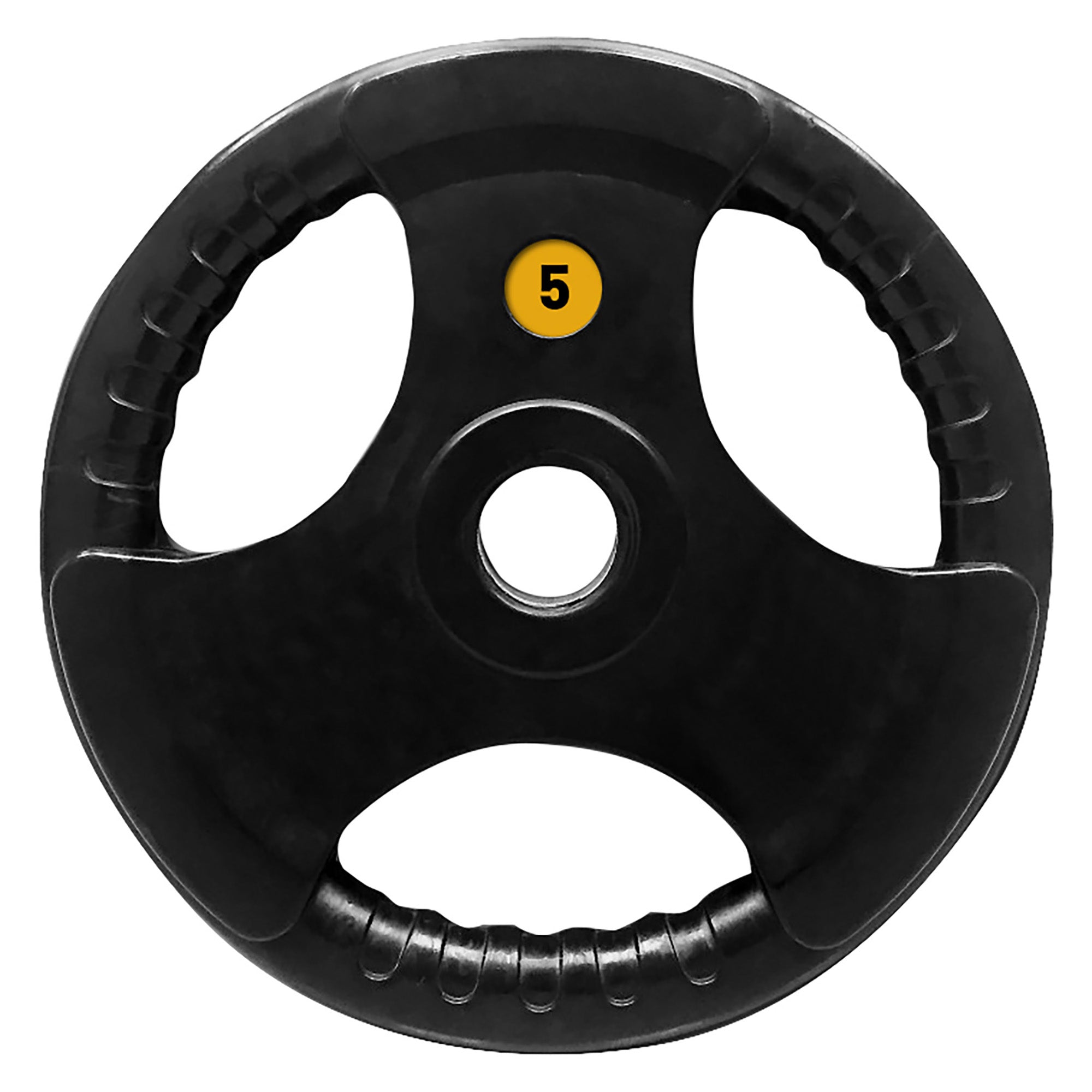 5kg Olympic Rubber Ezy Grip Weight Plate - Durable Gym Equipment for CrossFit, Strength Training & Home Workouts