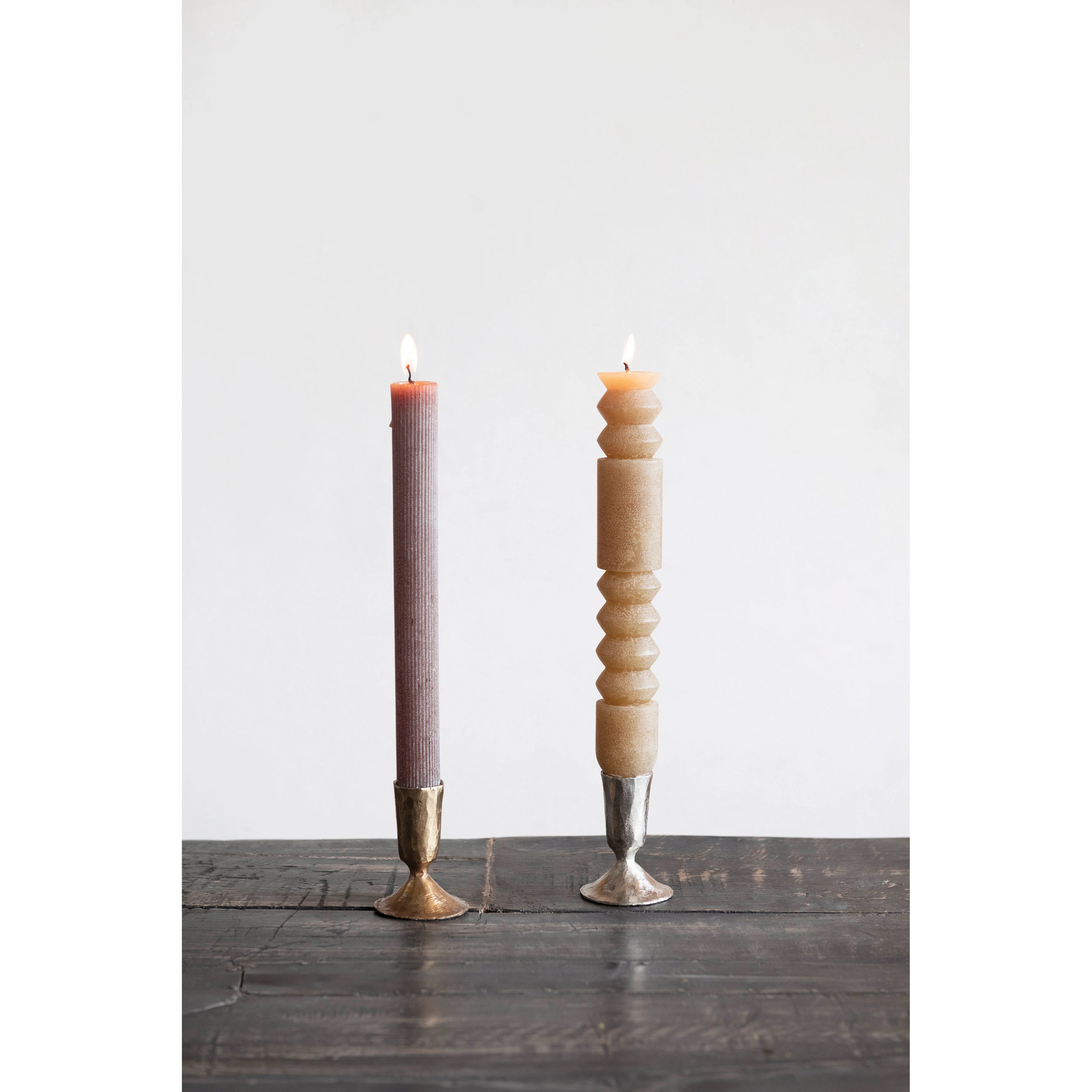 Handcrafted Forged Metal Taper Candle Holder - Elegant Home Decor for Dining Table, Wedding Centerpiece & Romantic Ambiance