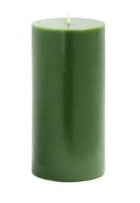 Bulk 3 x 6 Inch Hunter Green Pillar Candles - 12 Pack for Weddings, Home Decor, and Romantic Ambiance