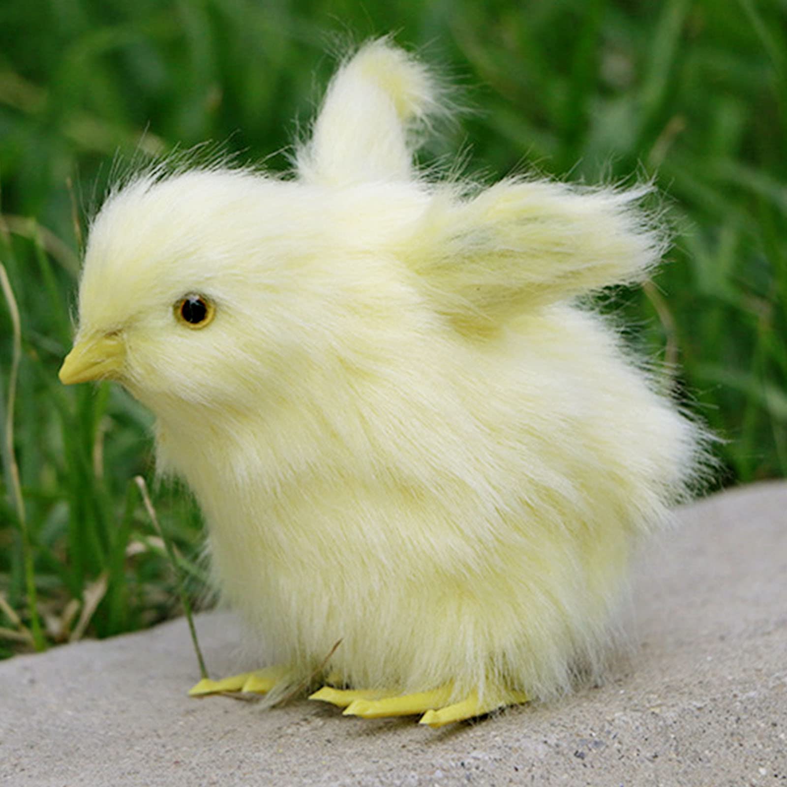 Wuztai Soft Plush Toy - Realistic Chirpy Chick with Sound, Cute Easter Chick Plush Palm Pet for Kids, Easter Decorations & Gifts - Perfect for Easter Celebrations, Party Favors, and Home Decor