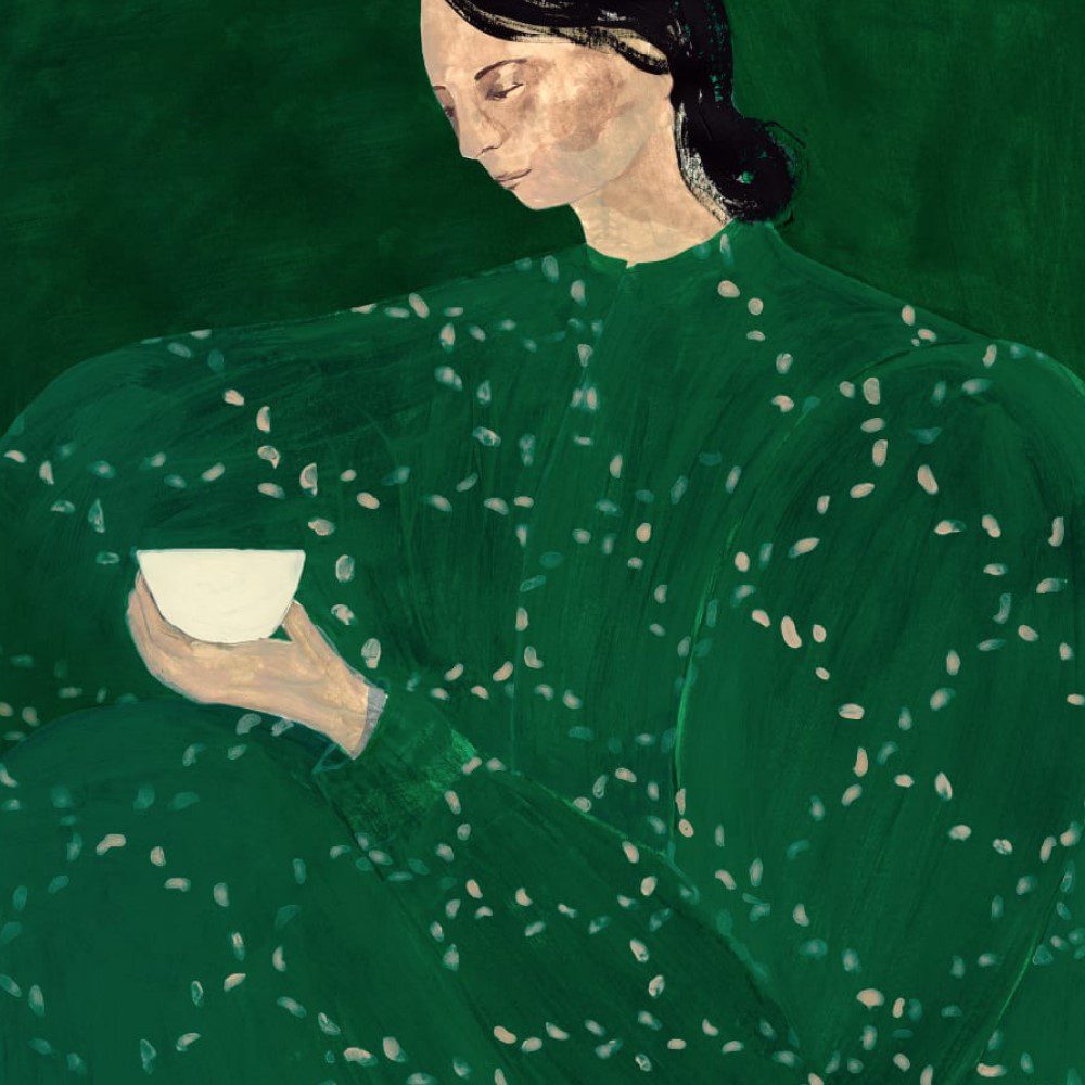Sofia Lind 'Coffee Alone at Place de Clichy' Art Print - A5 Size Premium Wall Decor for Living Room, Bedroom & Office