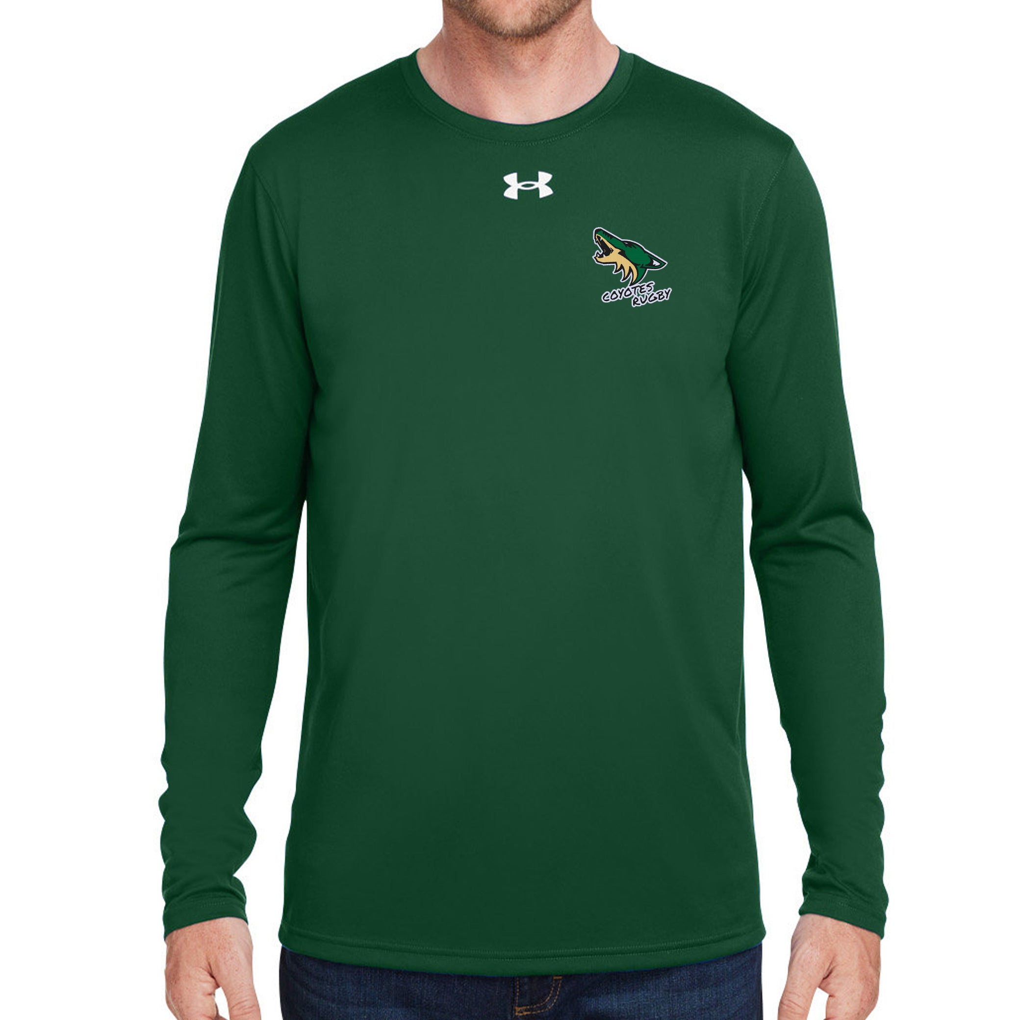 Lake Co Coyotes UA Team Tech Long Sleeve T-Shirt for Men - Moisture-Wicking, Breathable Performance Shirt for Sports, Training & Outdoor Activities