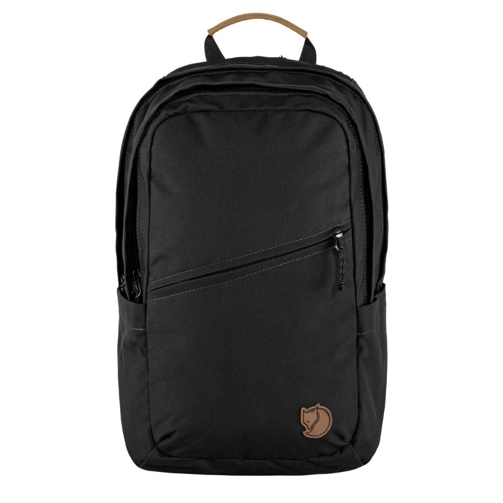 Fjallraven Raven 20L Backpack - Lightweight & Durable Daypack for Hiking, Travel & School - Black