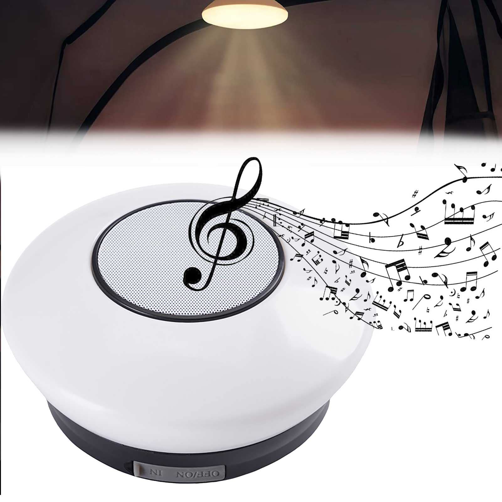 TTdamai LED Umbrella Light with Wireless Speaker - Remote Control Outdoor & Indoor Lighting for Patio, Yard, Camping, Parties, and Home Decor