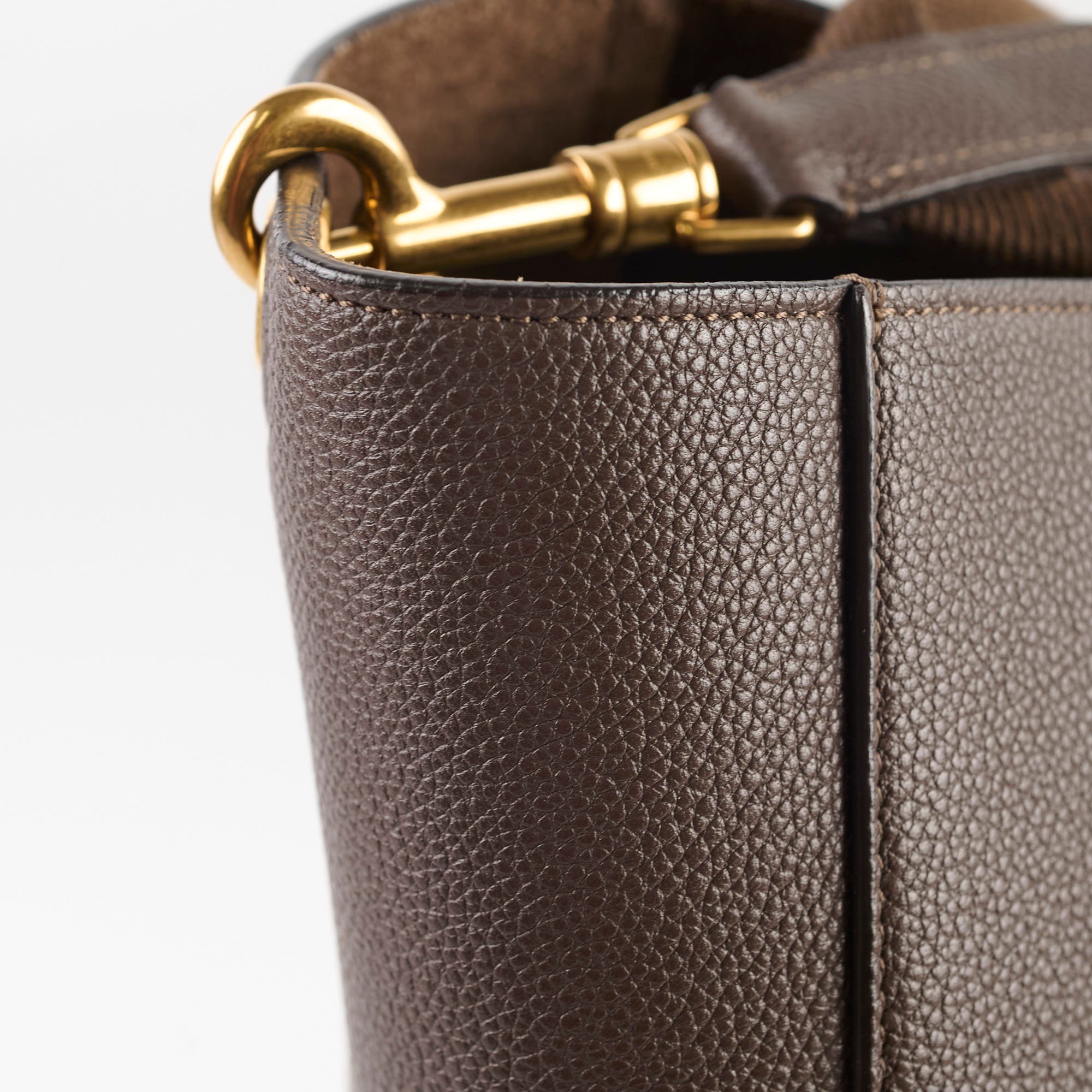 Celine Seau Sangle Bucket Bag in Brown Leather - Stylish Crossbody Shoulder Bag for Women | Perfect for Work, Travel & Everyday Use